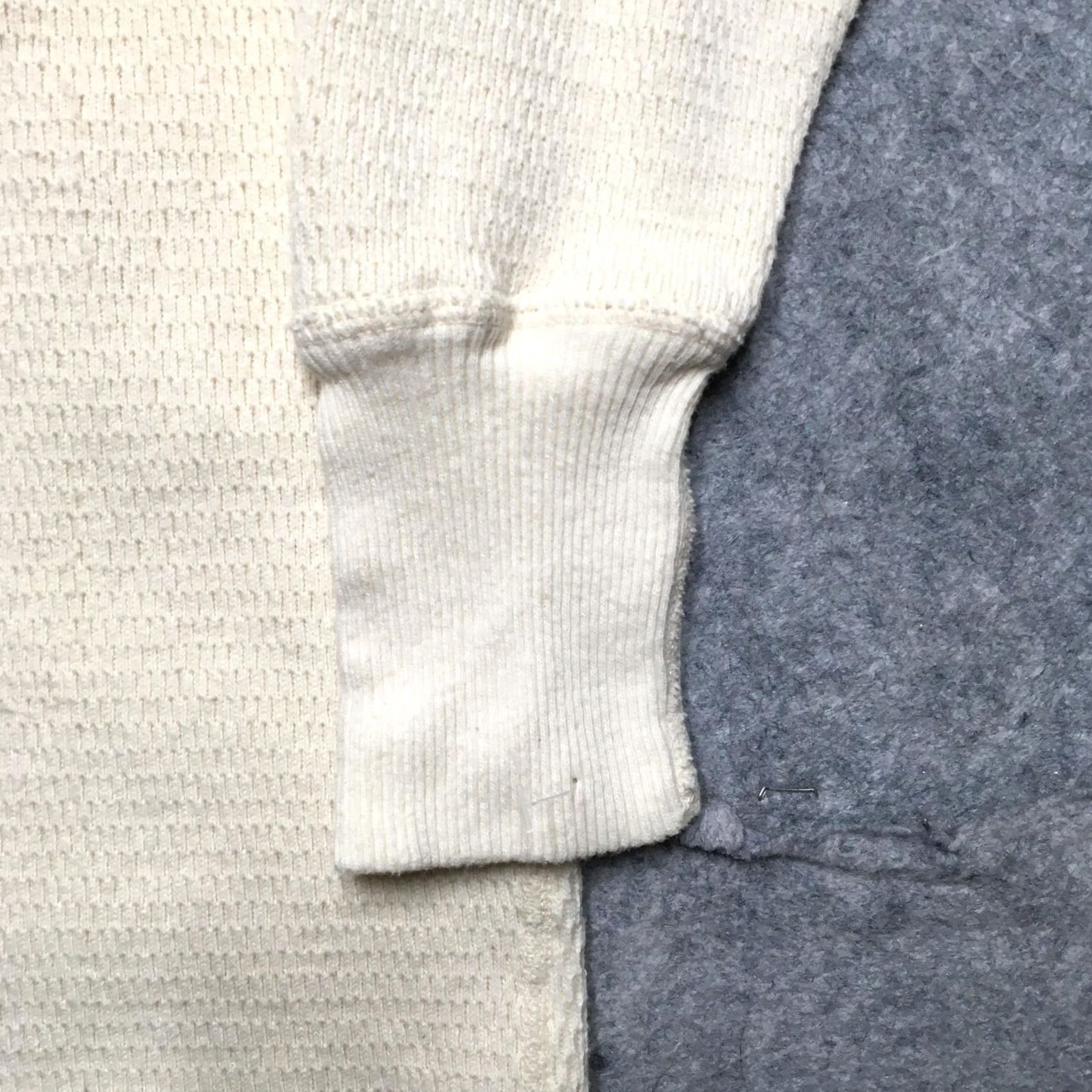 Vintage VINTAGE Towncraft Mens Medium White Thermal Long Johns Shirt M White Solid Long Sleeve Base Layer Mens Shirts Size US M / EU 48-50 / 2 - 2 Thumbnail