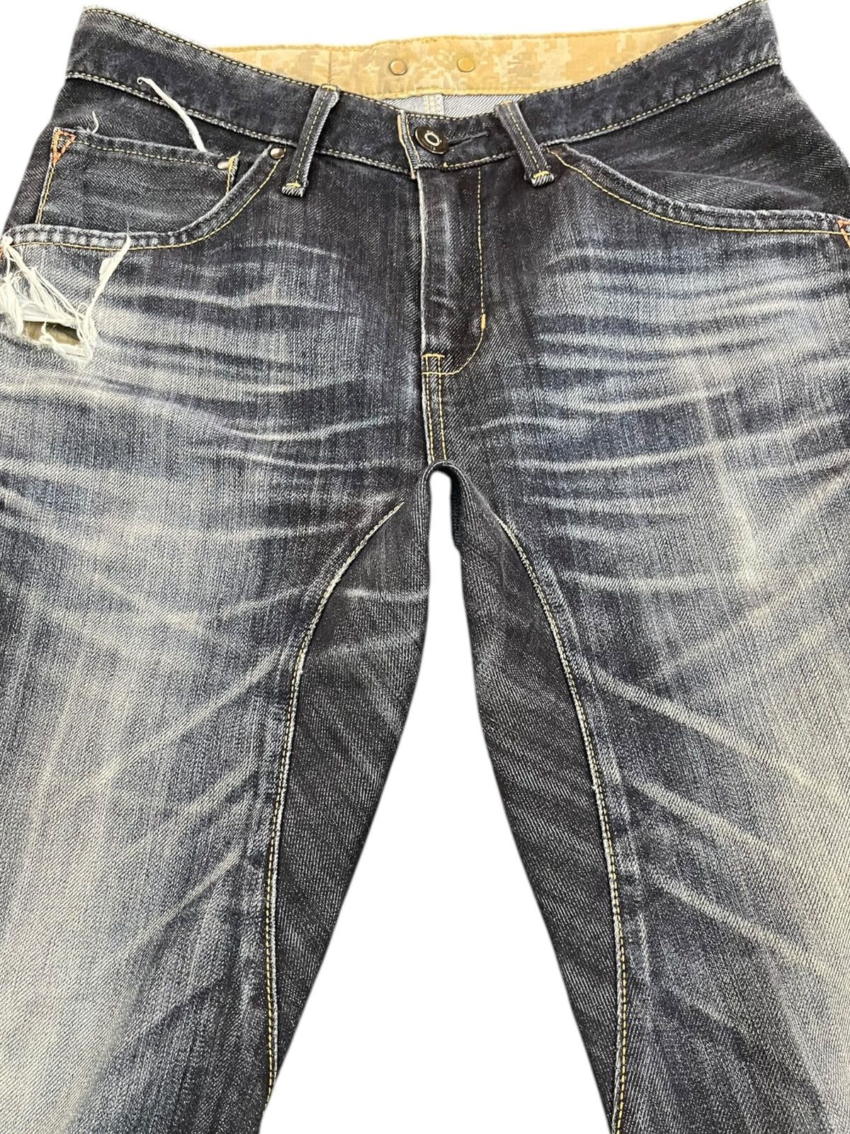Beauty Beast × Edwin × Japanese Brand Vintage Edwin E-function Curve Leg Denim Size US 29 - 2 Thumbnail