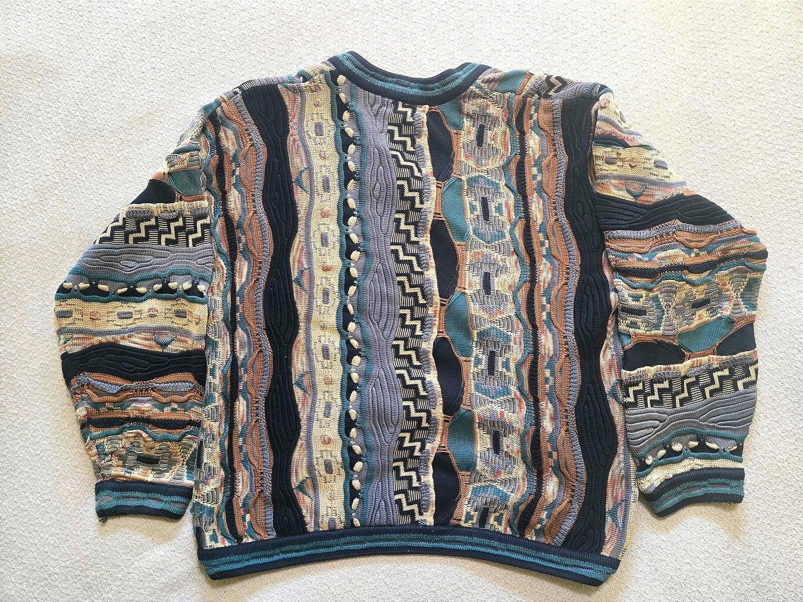 Other Tundra Sweater L | 90s Coogi Style Textured Knit Size US L / EU 52-54 / 3 - 4 Thumbnail