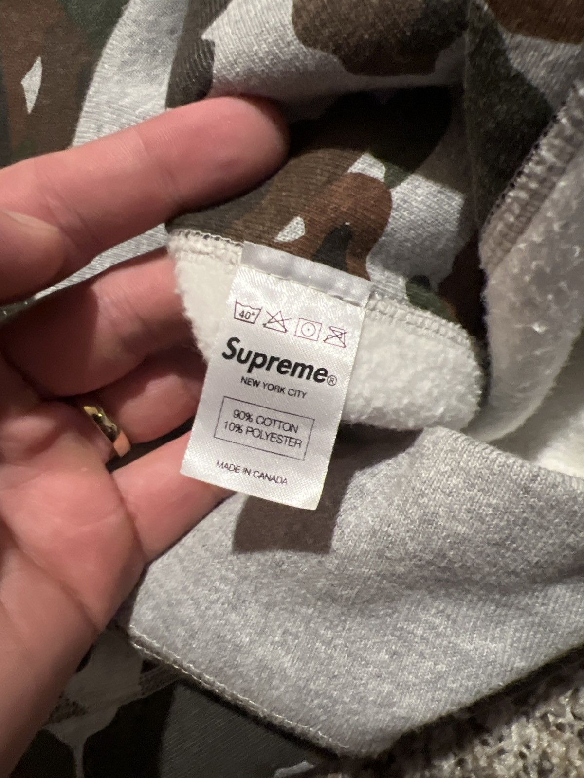 Supreme 2012 Supreme Duck Camo Bog Logo Hoodie Size US L / EU 52-54 / 3 - 10 Thumbnail