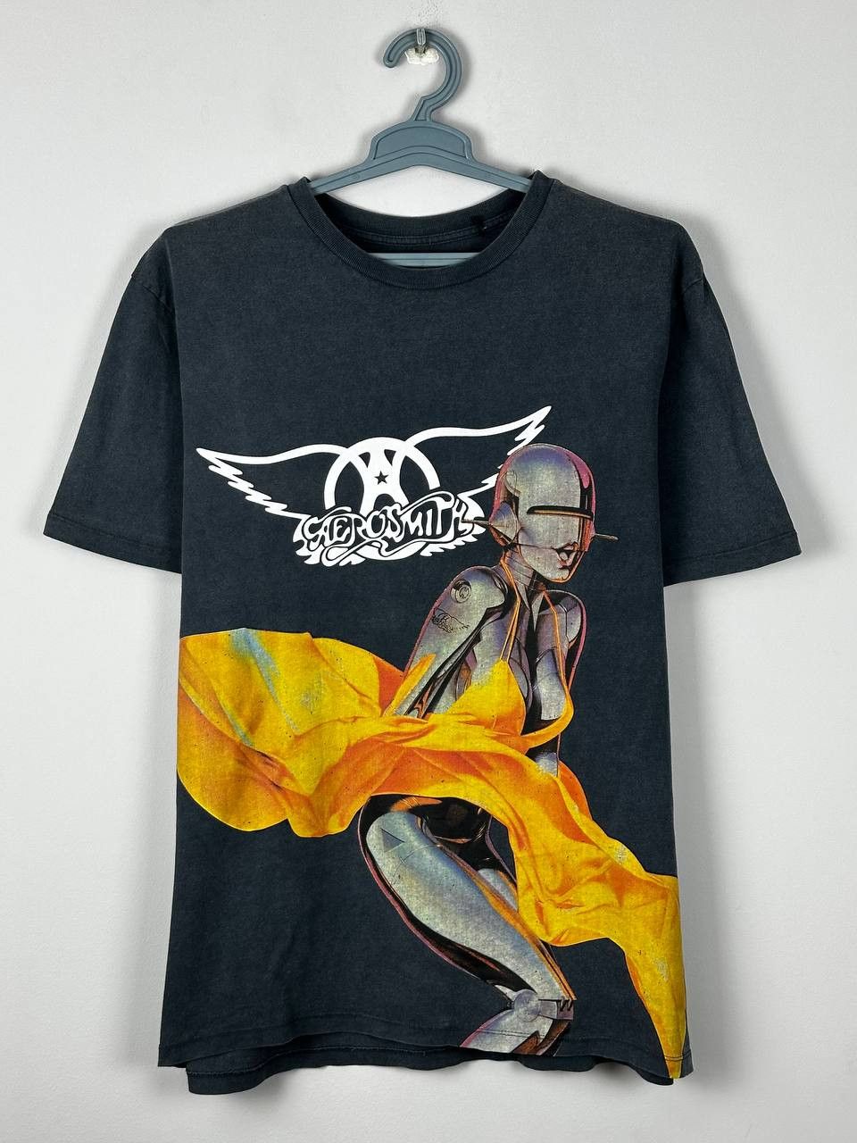 Japanese Brand Sorayama Aerosmith Faded Streetwear T Shirt Size US L / EU 52-54 / 3 - 1 Thumbnail