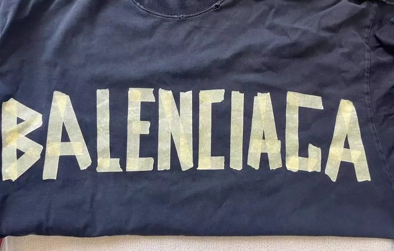 Balenciaga Balenciaga Tape monogrammed Logo printed Jersey crewneck l Size US S / EU 44-46 / 1 - 5 Thumbnail