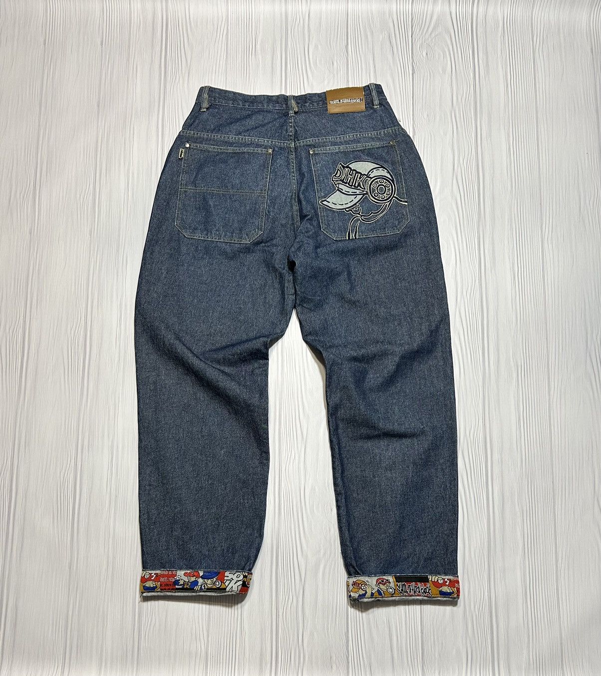 Vintage Rare SOHK School Of Hard Knocks Embroidered Logo Denim Pants Size US 36 / EU 52 - 11 Thumbnail