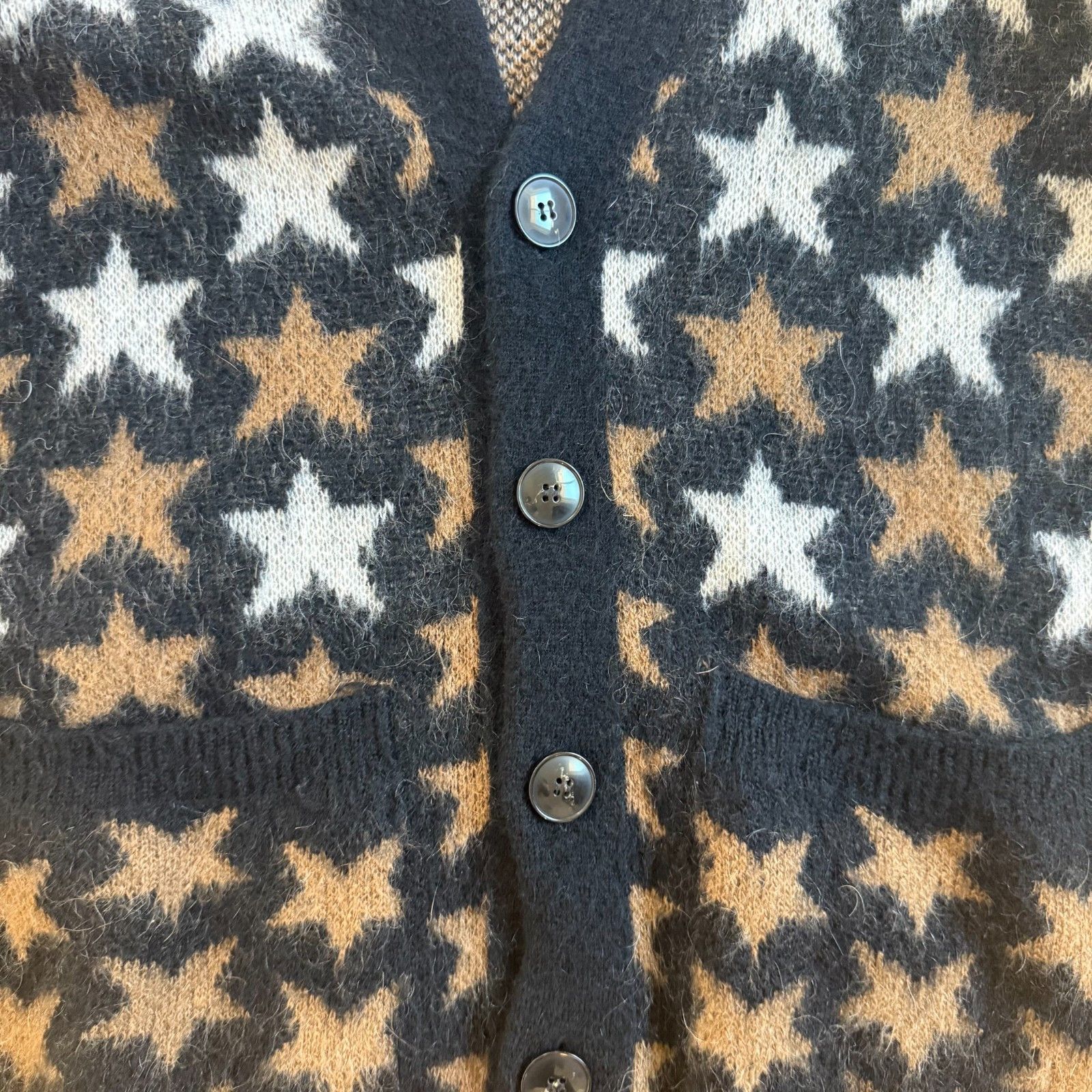 Oro Los Angeles ORO Los Angeles Star Knit Mohair Blend Cardigan Size US M / EU 48-50 / 2 - 11 Thumbnail