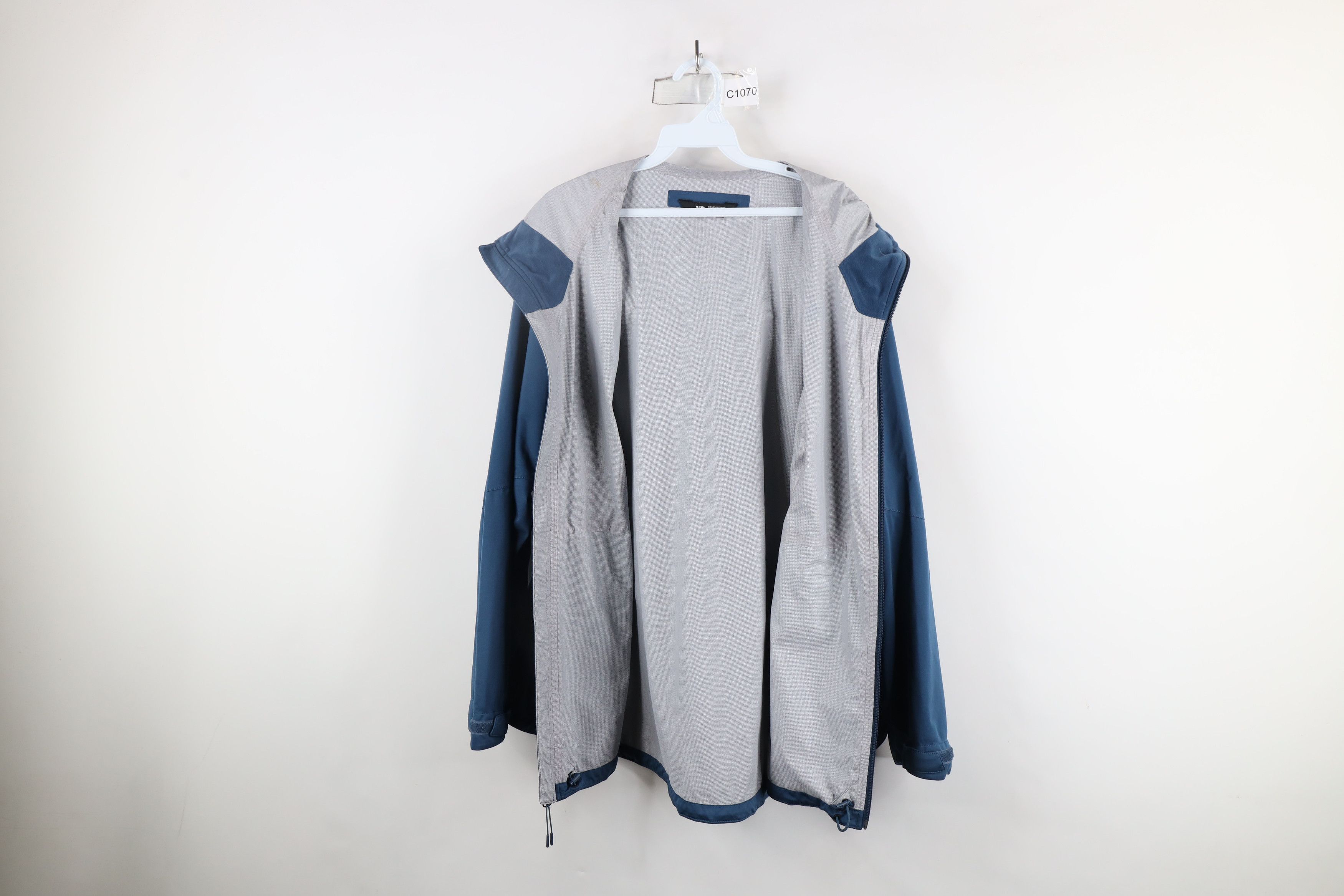 The North Face × Vintage The North Face DryVent Waterproof Hooded Rain Jacket Blue Size XXL / US 16-18 / IT 52-54 - 12 Thumbnail