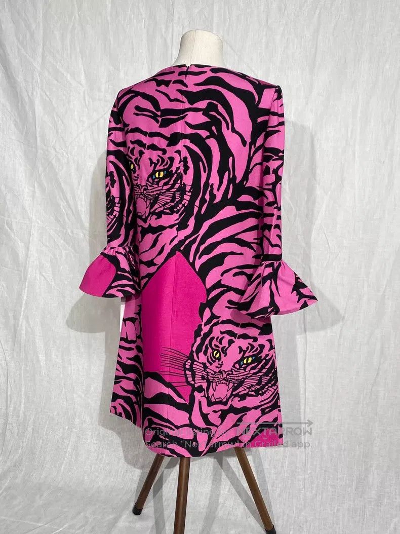 Valentino Valentino Series Tiger Print Dress Size S / US 4 / IT 40 - 5 Thumbnail