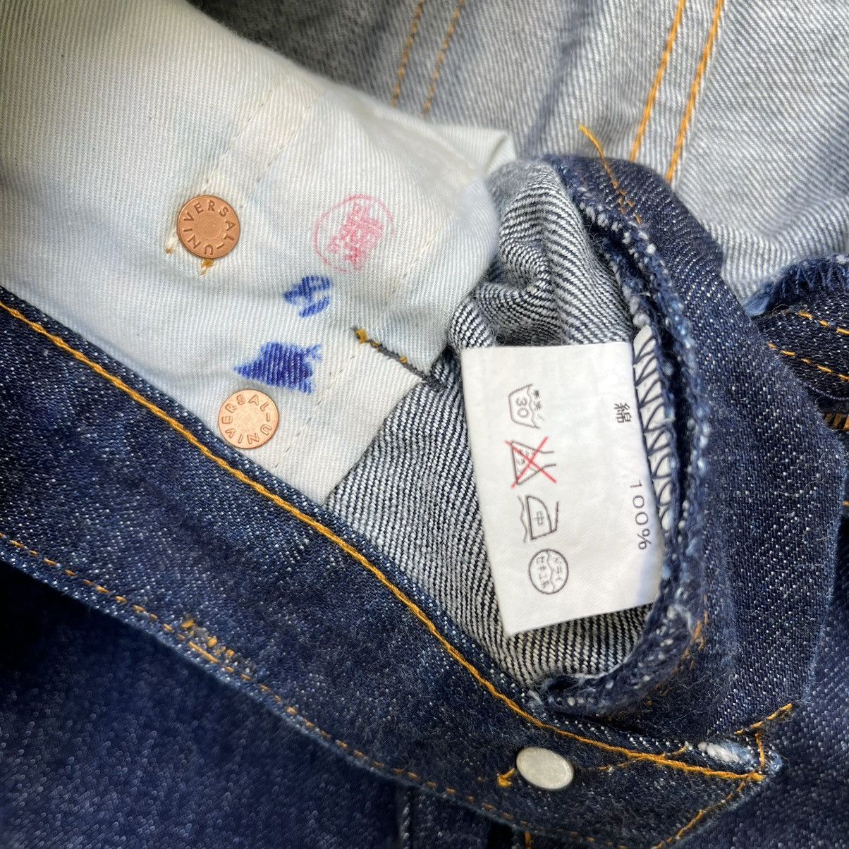 Full Count & Co. Full Count Rare Design Indigo Slim Jeans Non Selvedge Size US 29 - 9 Thumbnail