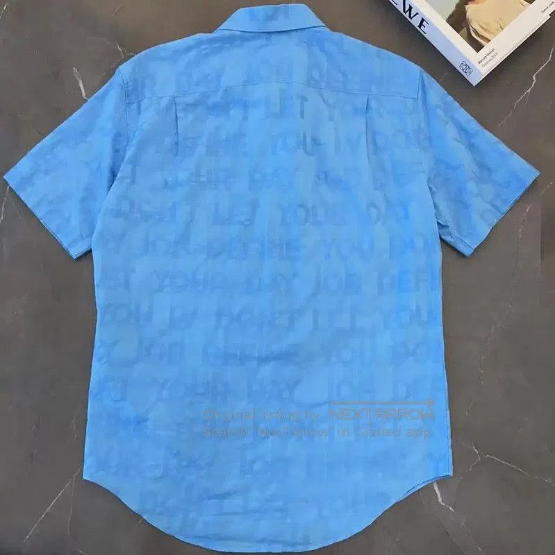 Louis Vuitton Louis Vuitton Summer Lake Blue Short Sleeve Shirt . Size US M / EU 48-50 / 2 - 2 Thumbnail