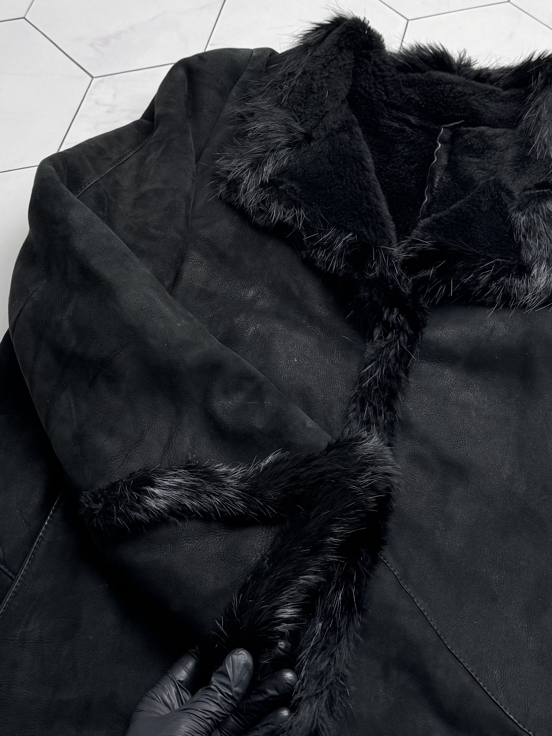 Vintage Vintage Real Shearling Coat (B550) Size L / US 10 / IT 46 - 9 Thumbnail