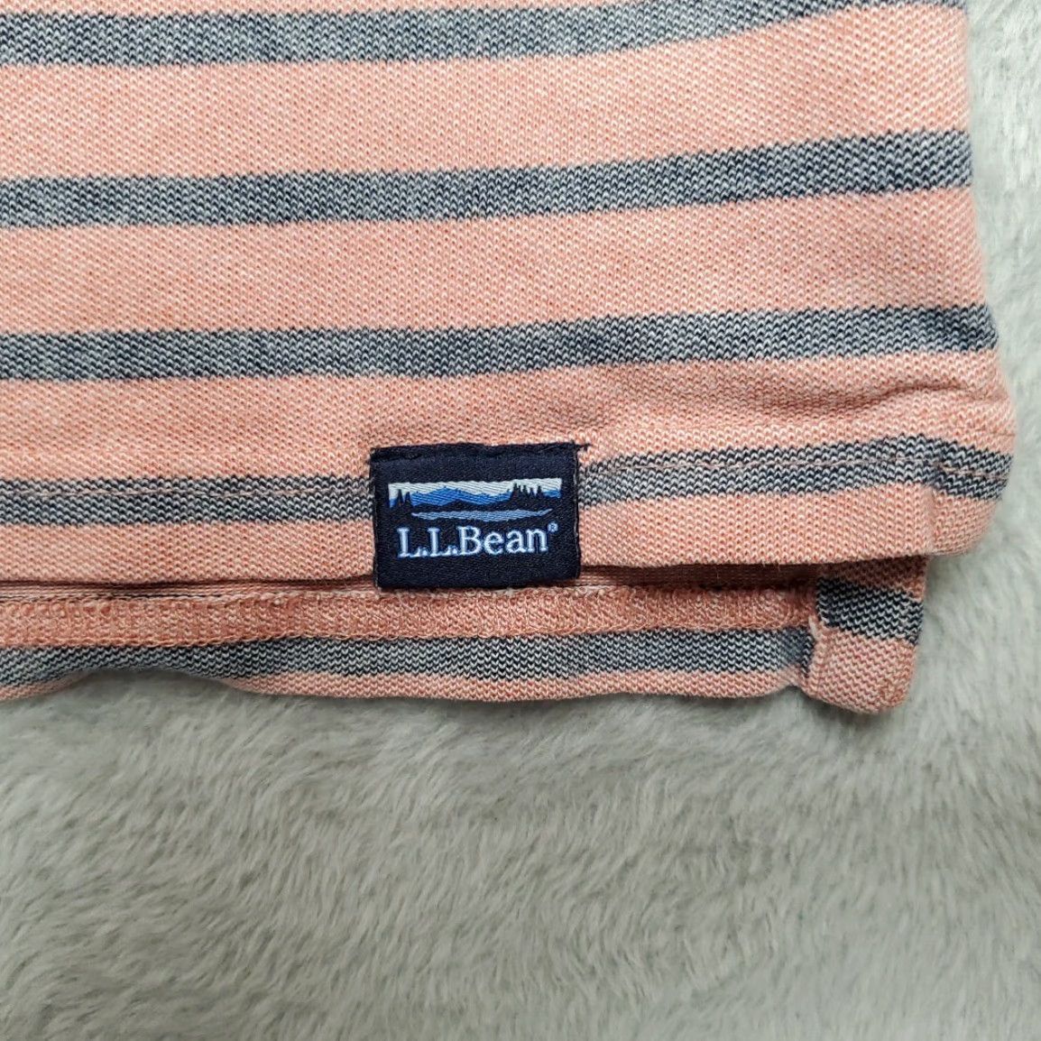 Vintage VINTAGE LL Bean Shirt Mens XXL Pink Blue Striped Polo Short Sleeve Cotton Blend Casual Size US XXL / EU 58 / 5 - 3 Thumbnail