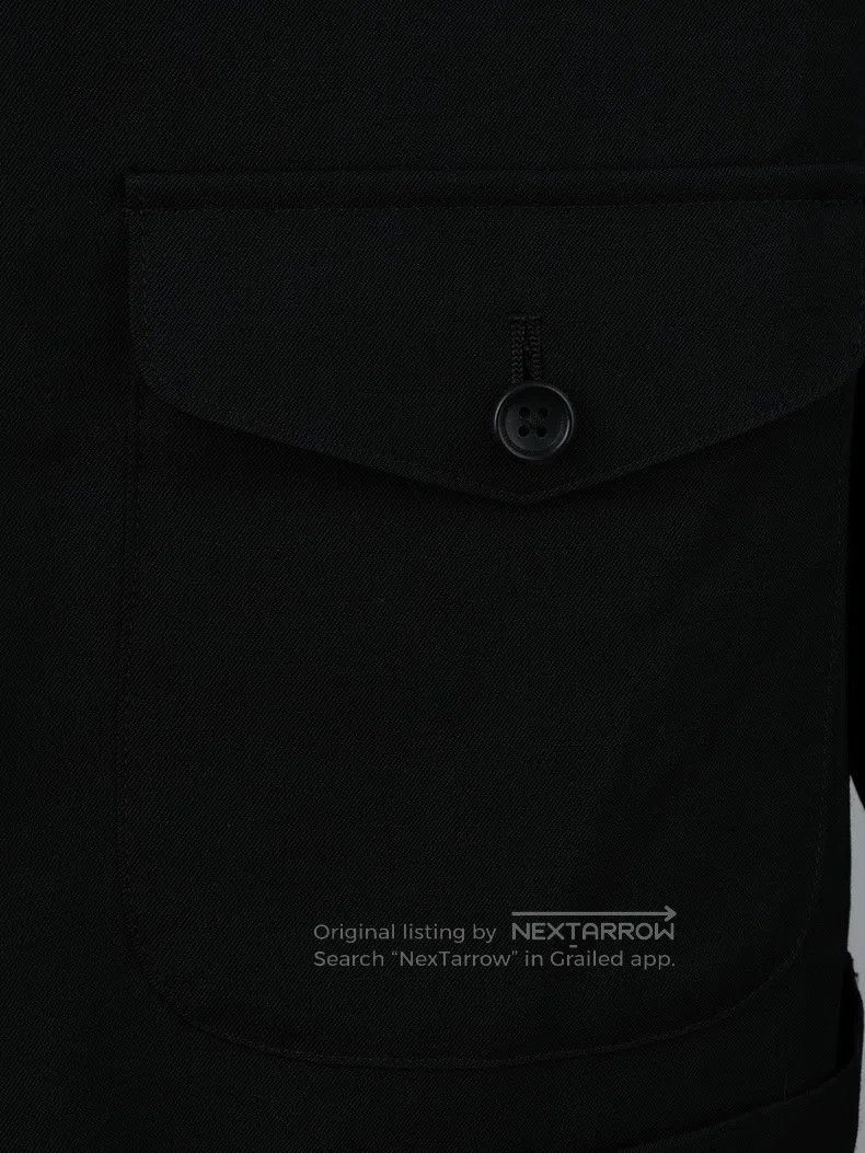Yohji Yamamoto Yohji Yamamoto Mainline black wool coat Size US M / EU 48-50 / 2 - 6 Thumbnail