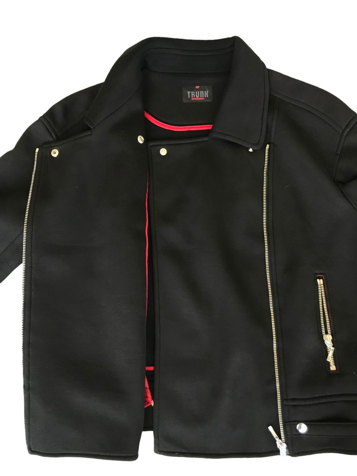 Hiroko Koshino Homme TRUNK by Hiroko Hoshino Biker Asymmetrical Zipper Jacket Size US M / EU 48-50 / 2 - 8 Thumbnail
