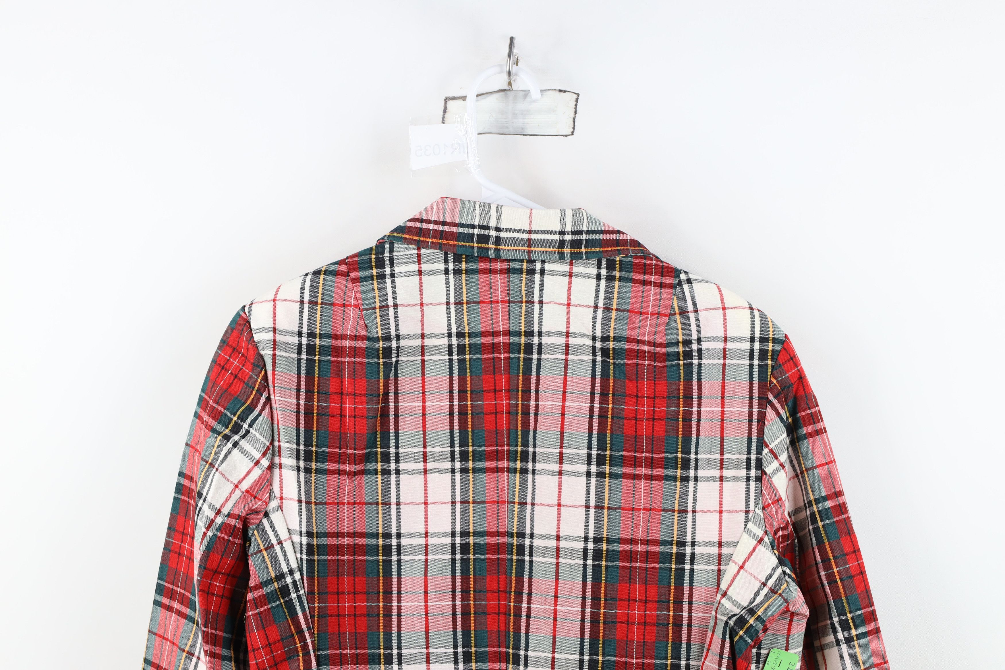 Vintage Deadstock Vintage 50s 60s Rockabilly Blazer Jacket Plaid USA Size XL / US 12-14 / IT 48-50 - 13 Thumbnail