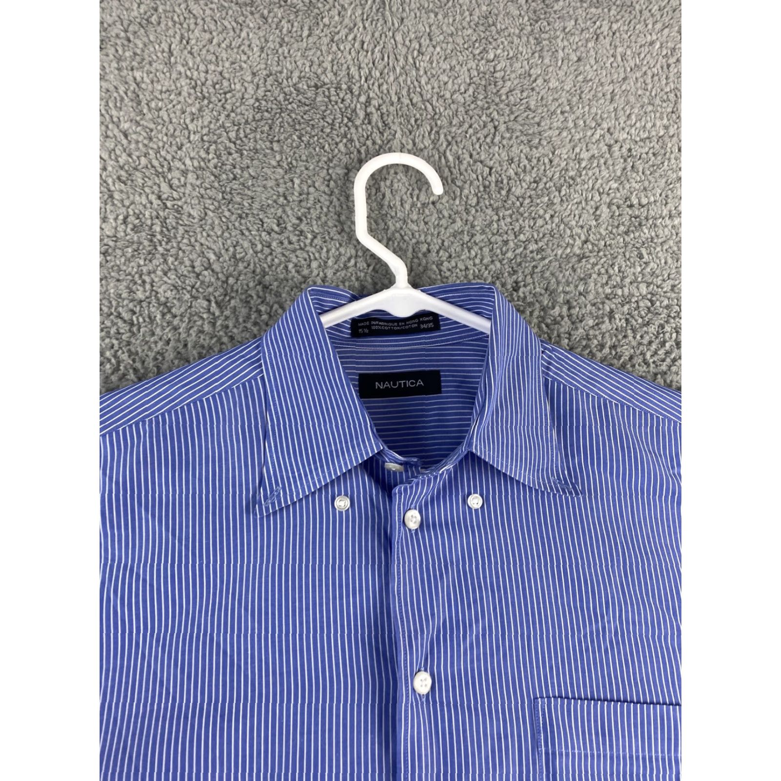 Nautica **Nautica Mens Blue Button-Down Shirt Size M** User: **Nautica Mens Blue Button-Down Shirt Size M** Size 40R - 3 Thumbnail