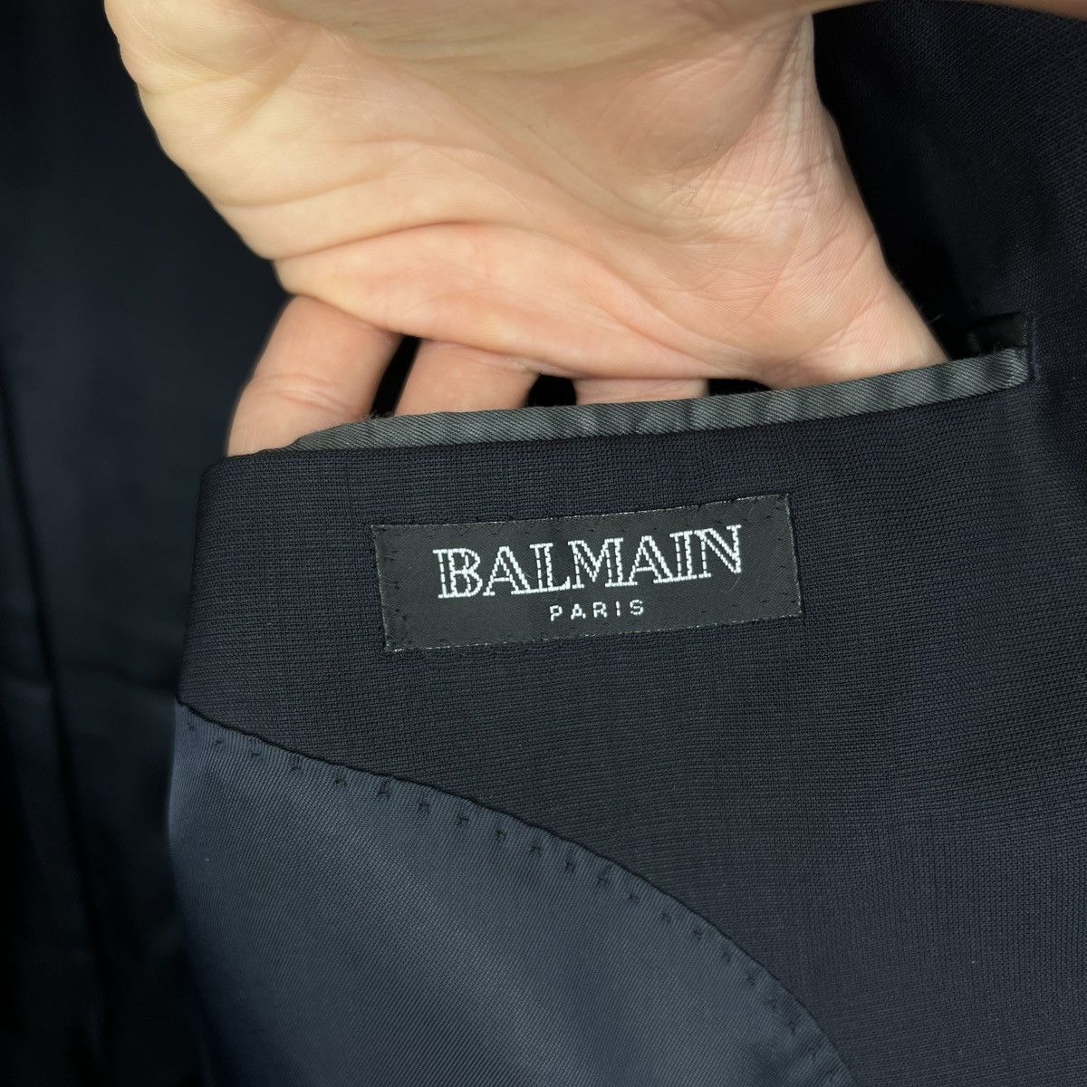 Balmain × Vintage Vintage BALMAIN Black Blazer Wool Jacket L size 42r Size 42R - 8 Thumbnail