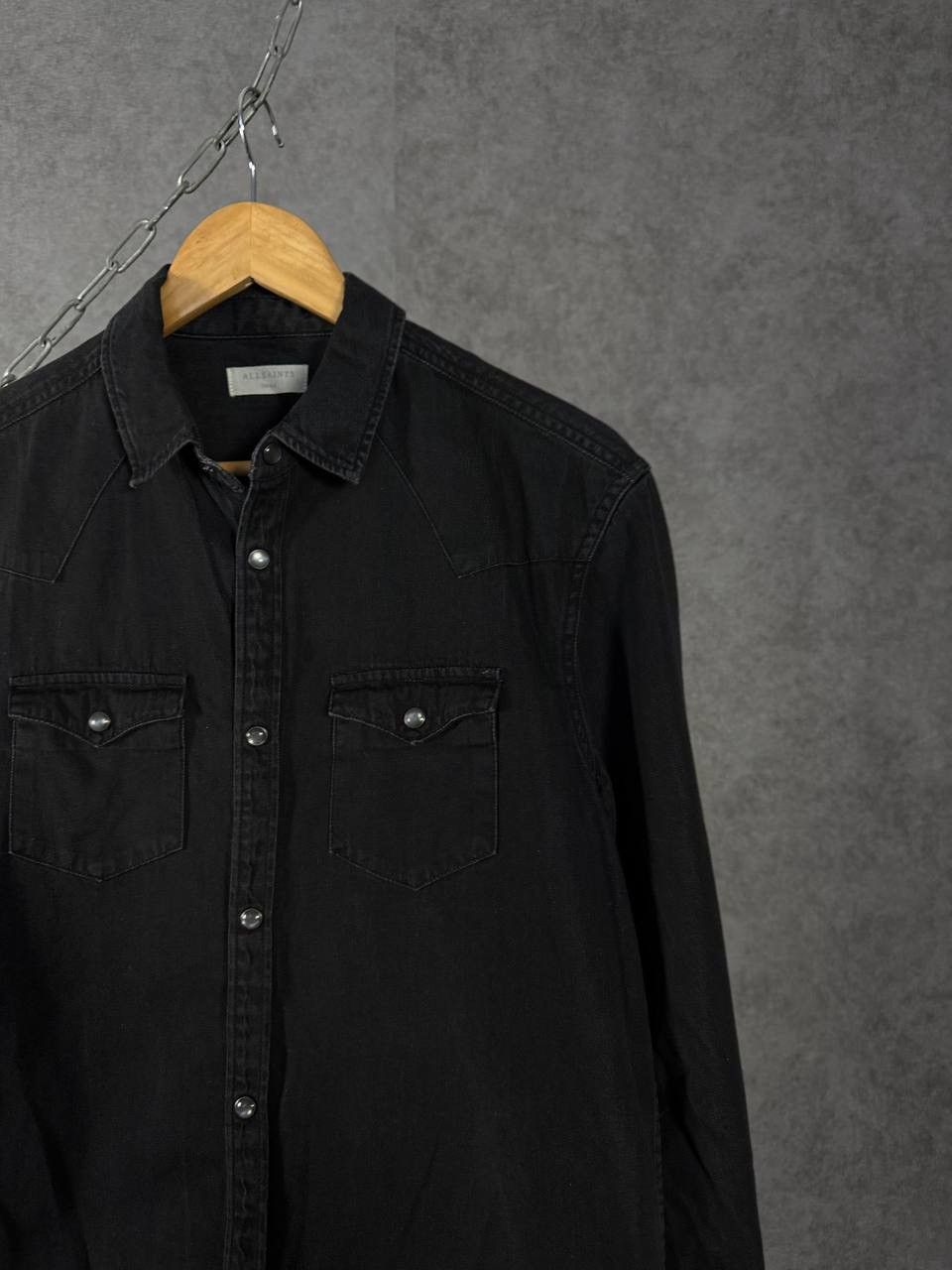 Allsaints Allsaints designer double pocket denim shirt Size US S / EU 44-46 / 1 - 2 Thumbnail