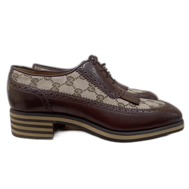 Gucci Gucci GG Embroidered Leather Loafers for Men-2505 Size US 10.5 / EU 43-44 - 1 Thumbnail