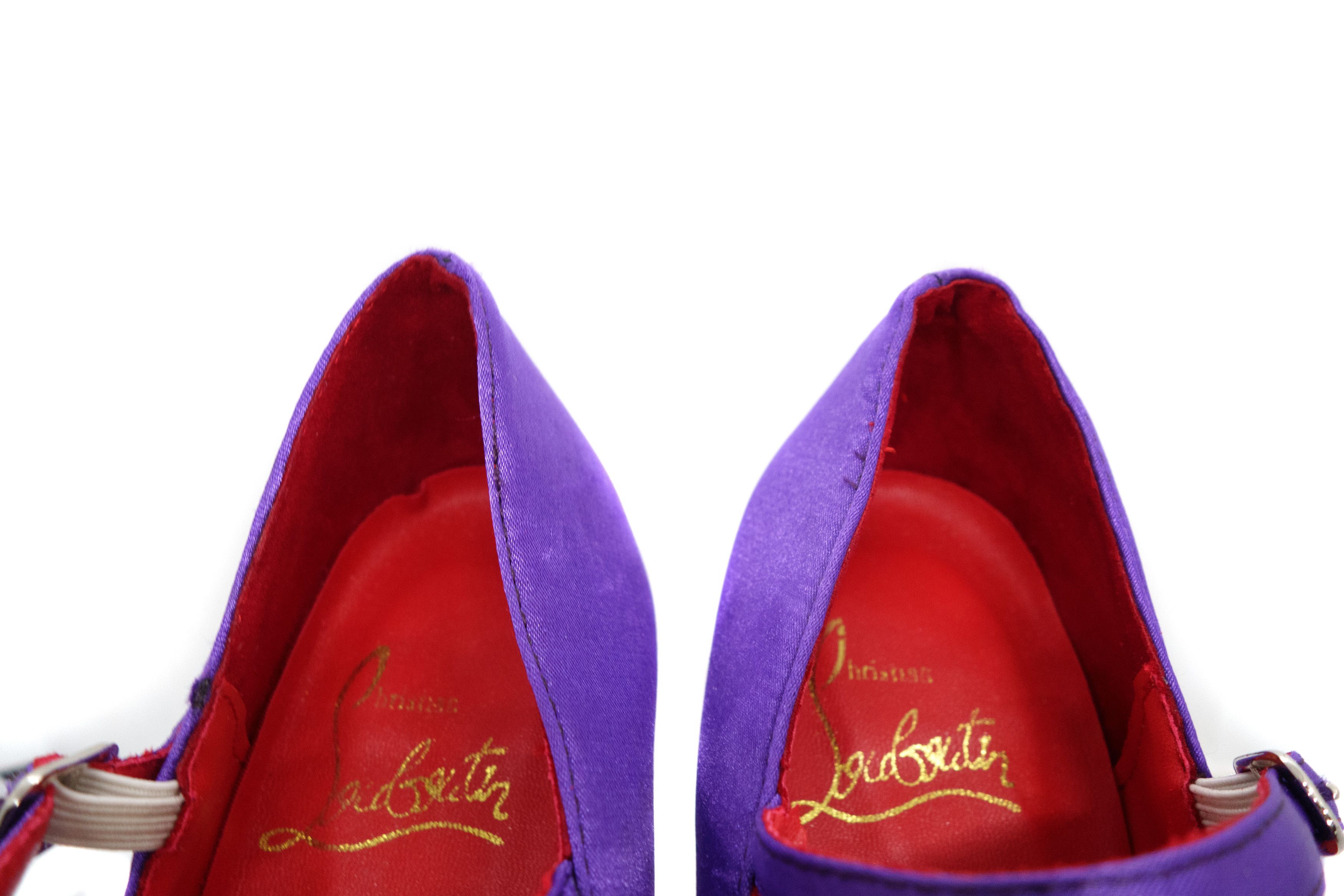 Christian Louboutin Lady Daf Mary Jane Atlas Vintage Size US 7 / IT 37 - 7 Thumbnail