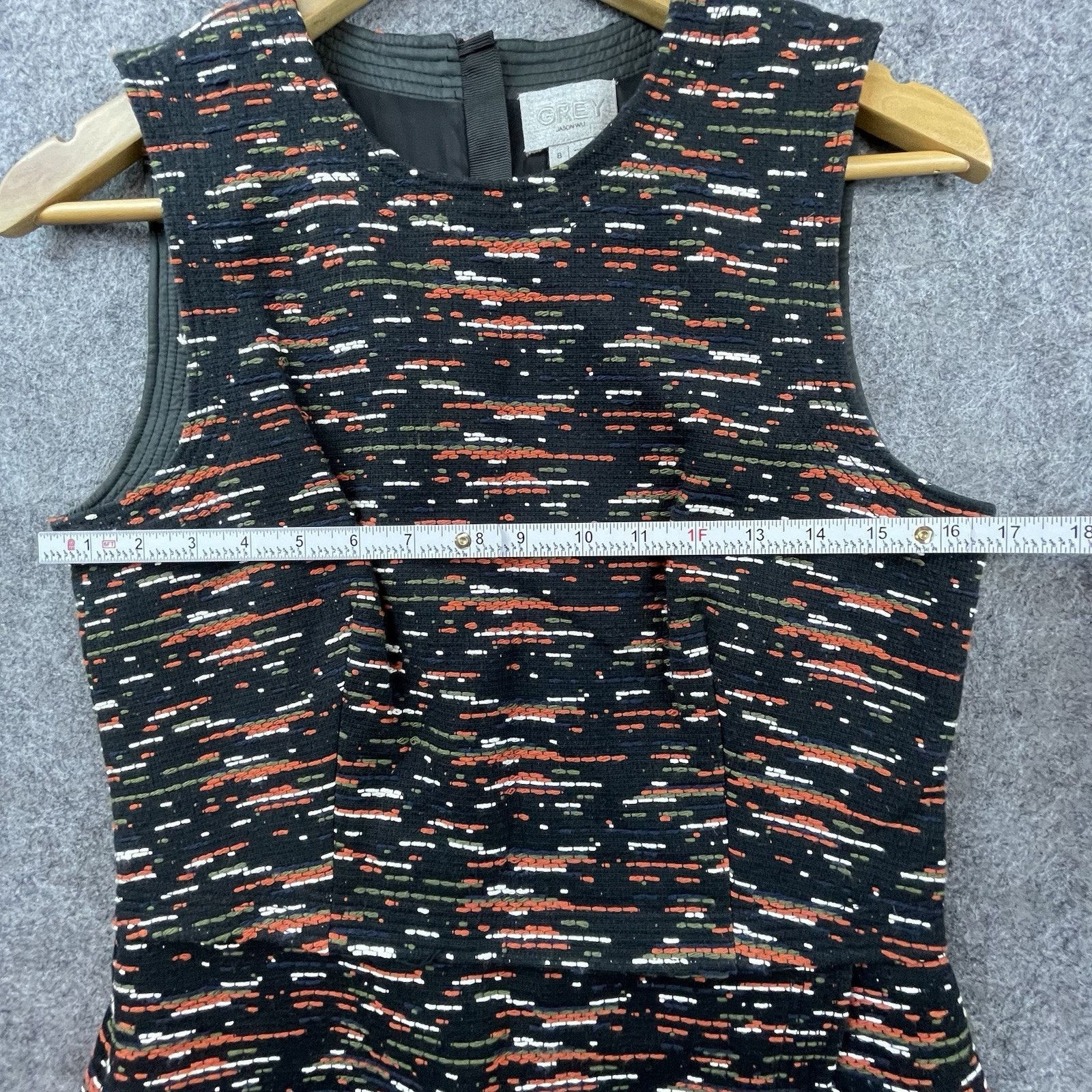 Jason Wu Grey Jason Wu Dress 8 Knit Heavy Tweed Career Professional Size M / US 6-8 / IT 42-44 - 5 Thumbnail