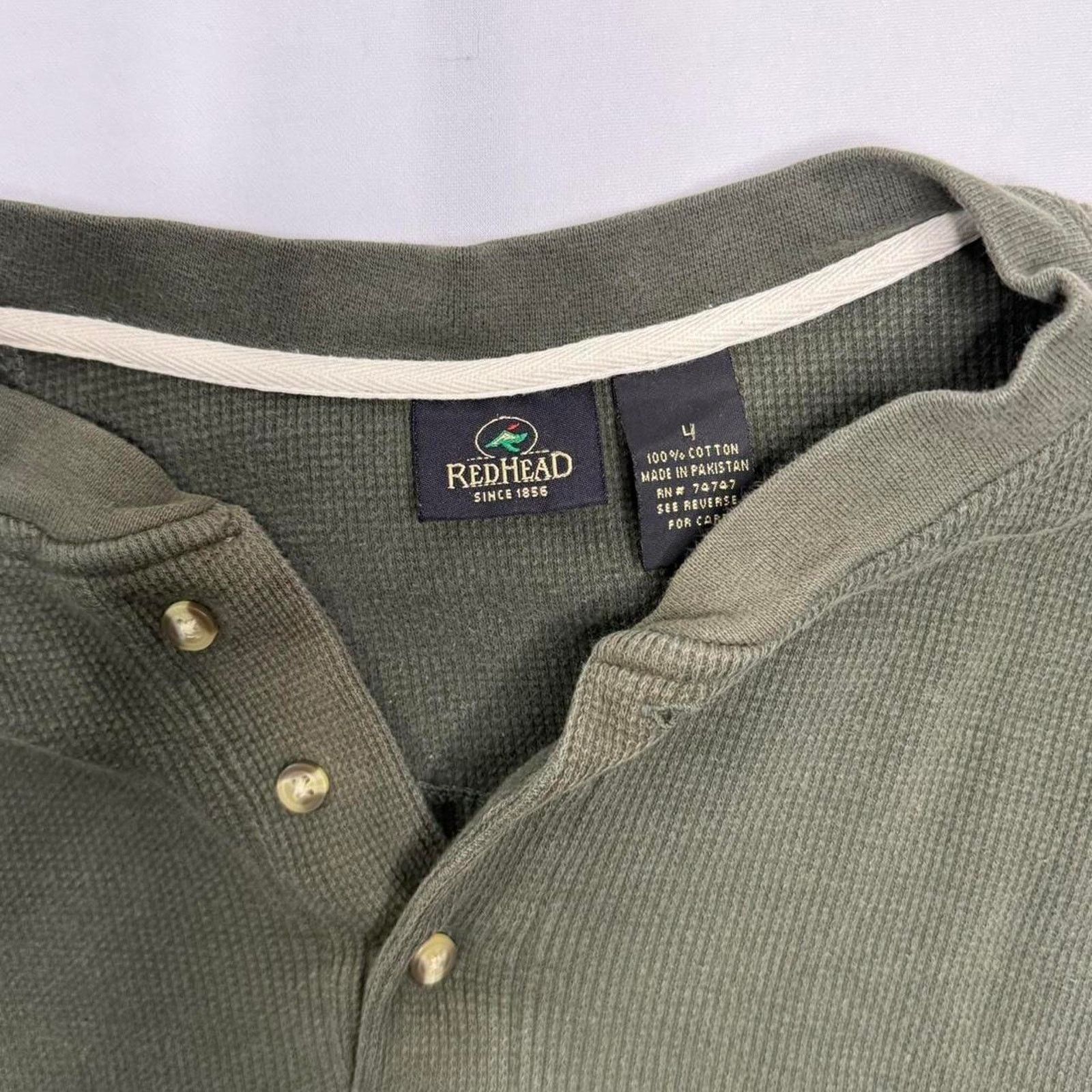 Redhead Redhead Long Sleeve Button Up Shirt Size 4 / S 100% Cotton Size US S / EU 44-46 / 1 - 2 Thumbnail