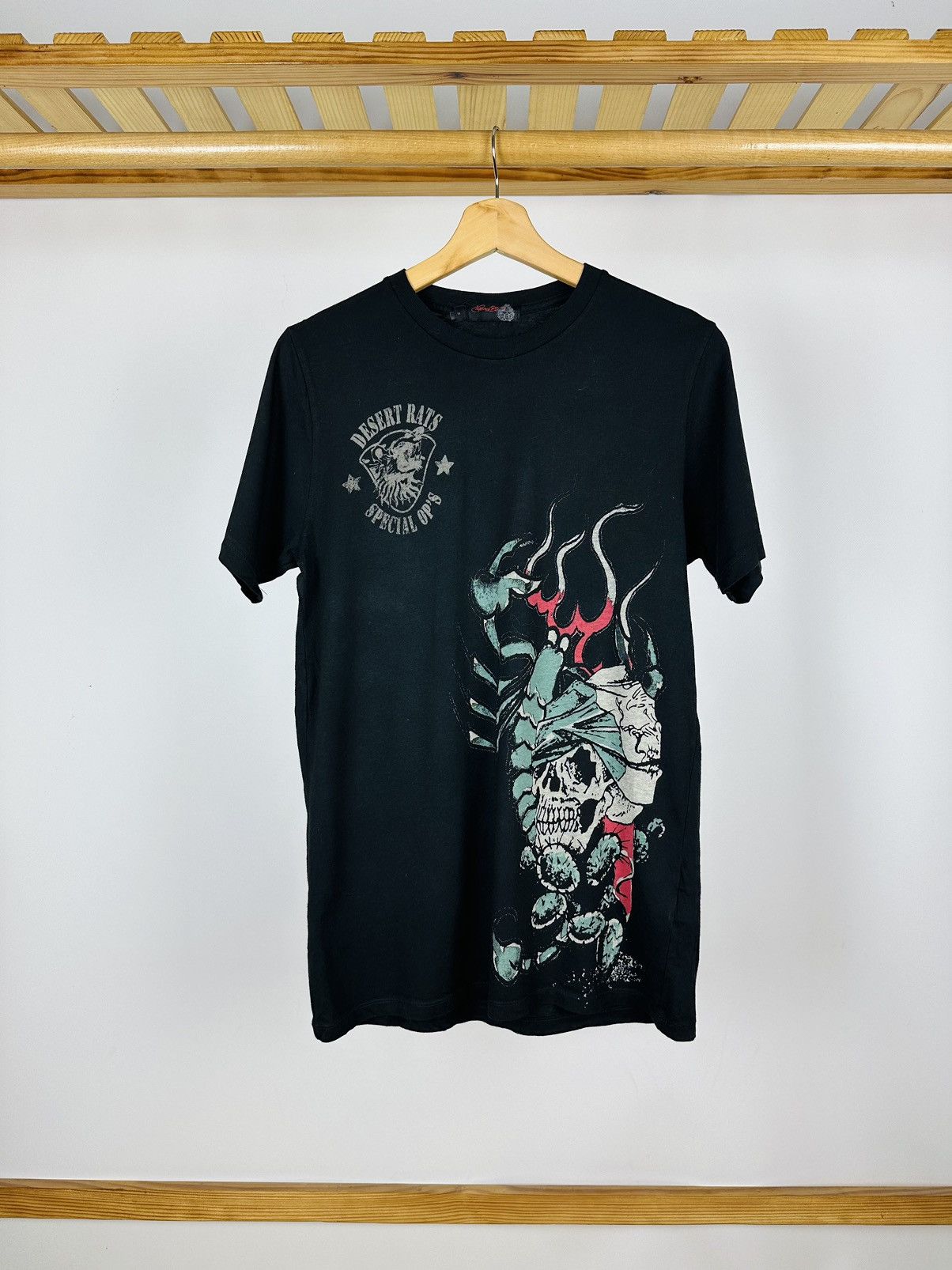 Christian Audigier × Ed Hardy × Japanese Brand Vintage Women’s Ed Hardy T-Shirt Made in USA Size S / US 4 / IT 40 - 1 Thumbnail