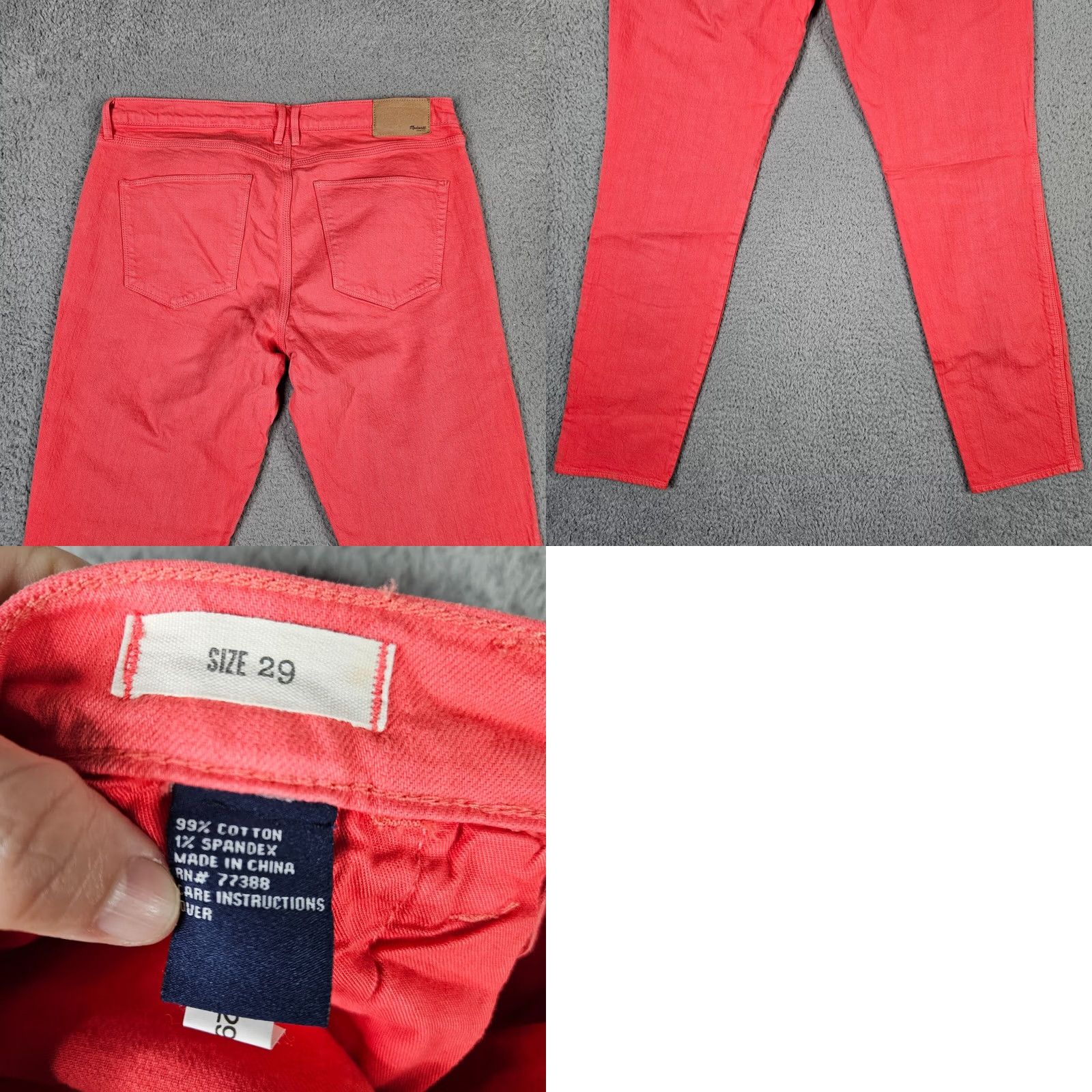 Madewell Madewell Jeans Main Pocket Mid Rise Five Pockets Denim Regular Size 29 Color Orange Womens 90s? Size 29" - 8 Thumbnail