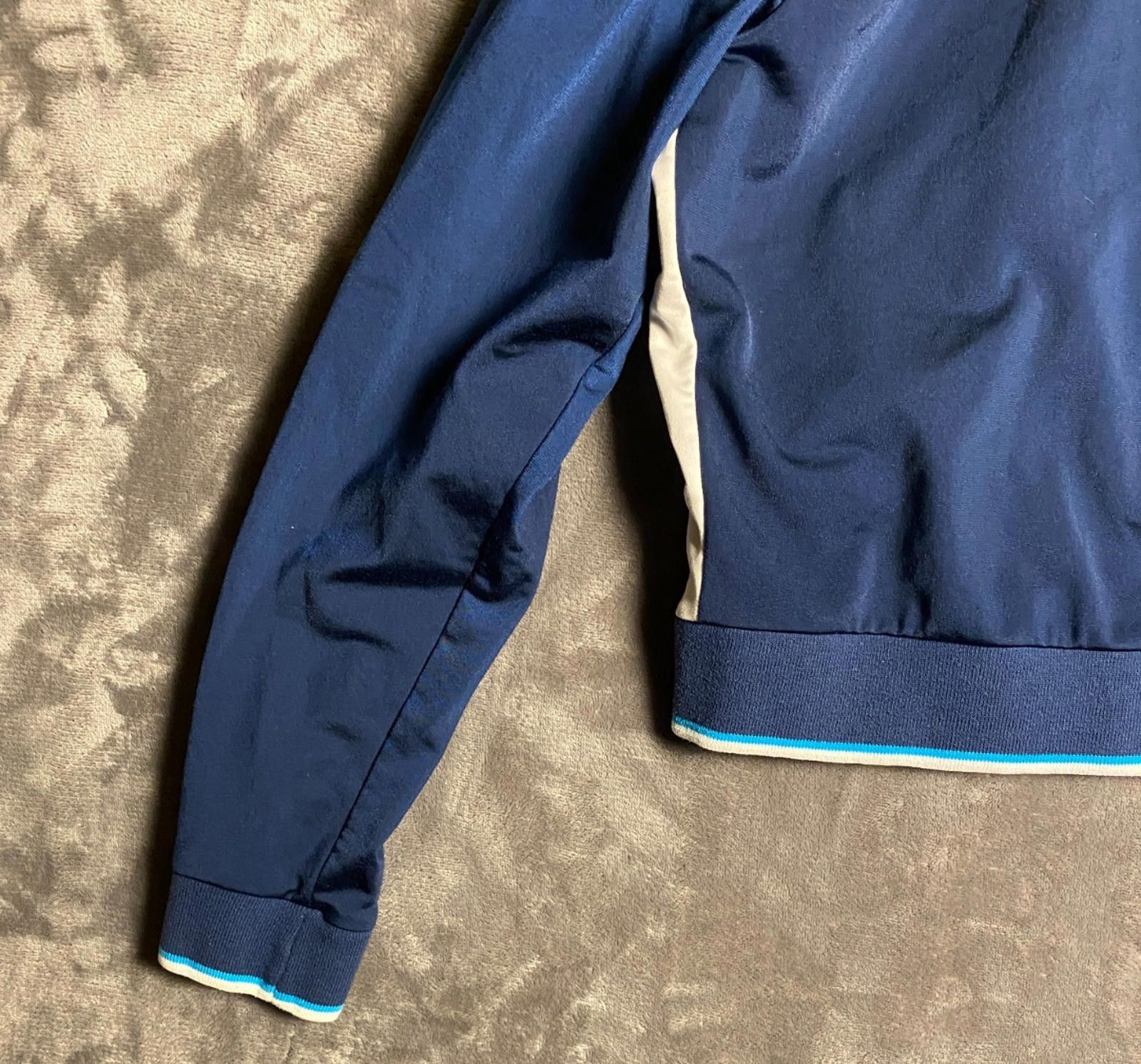 Designer Cheetah Track Suit Jacket Mens Sz. Med Navy Striped (B20) Size M / US 6-8 / IT 42-44 - 4 Thumbnail