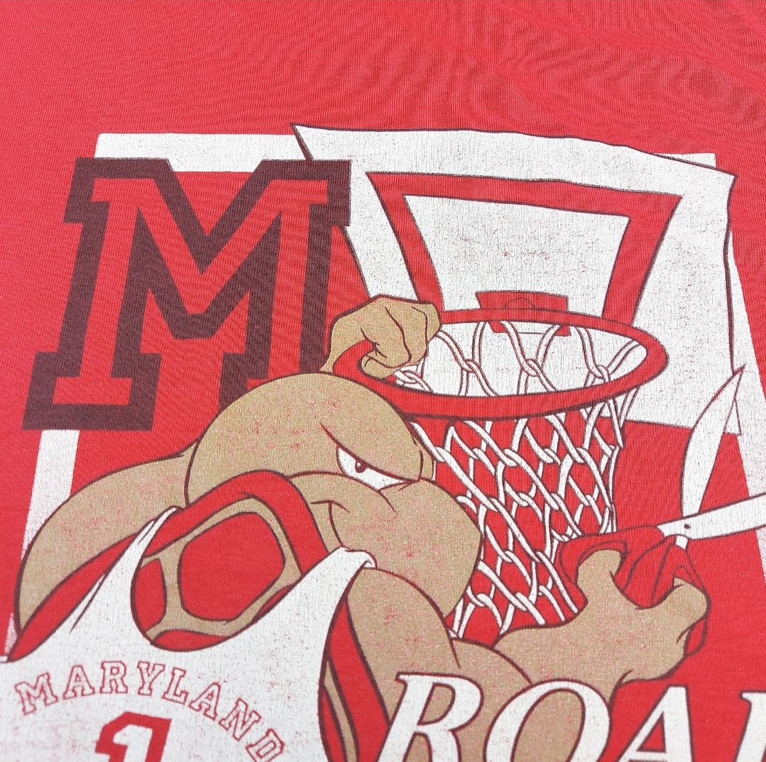 NCAA Vintage 90s TERPS University Of Maryland Terrapins NCAA TEE Size US XL / EU 56 / 4 - 5 Thumbnail