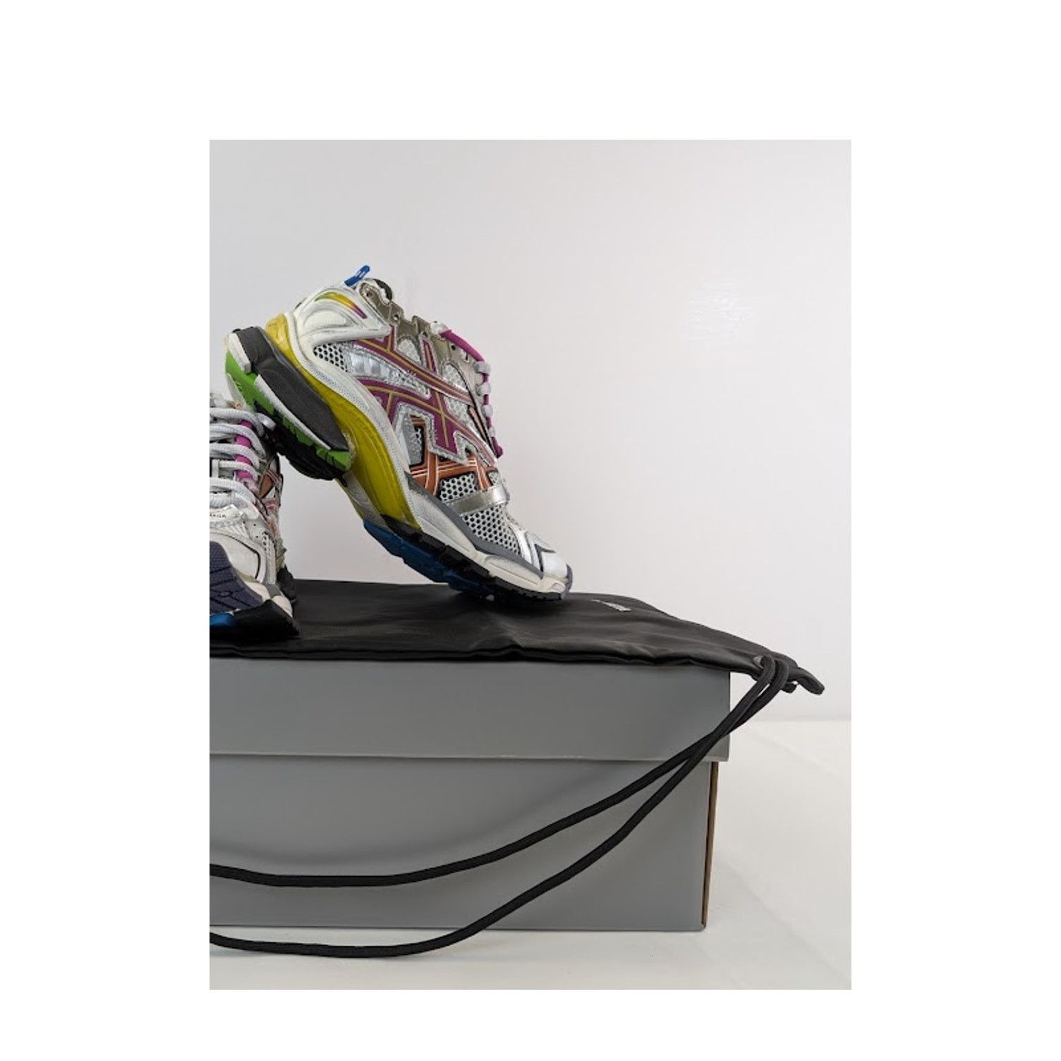 Balenciaga o1rshd1 Runner Sneakers in Multicolor / Mesh / Rubber Size US 13 / EU 46 - 20 Thumbnail