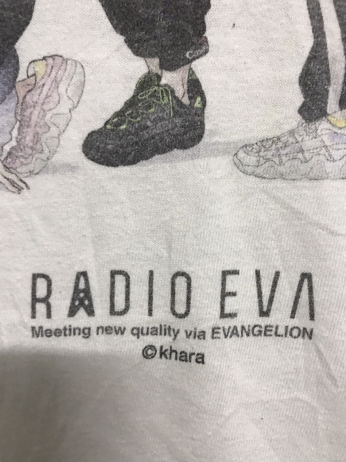 Anime × Japanese Brand Distress Evangelion Radio Eva @ Khara Anime Tshirt Size US L / EU 52-54 / 3 - 5 Thumbnail