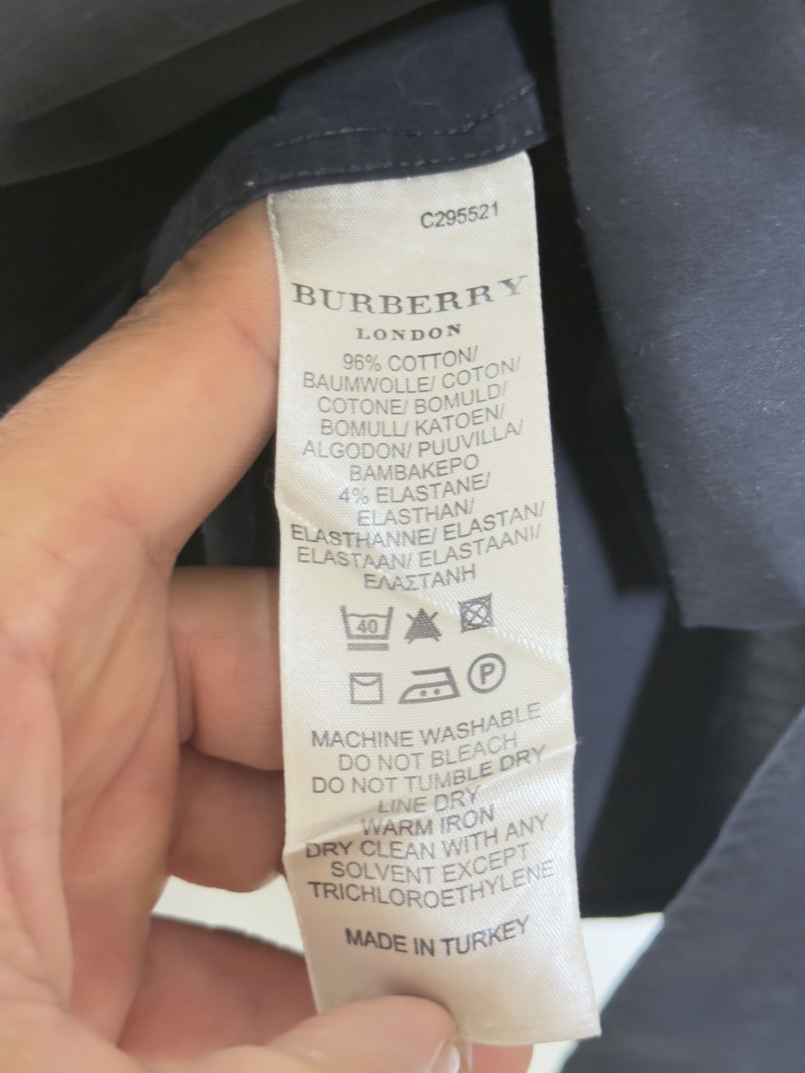 Burberry 🔥 novacheck cuff and collar Burberry london shirt black L Size US L / EU 52-54 / 3 - 9 Thumbnail