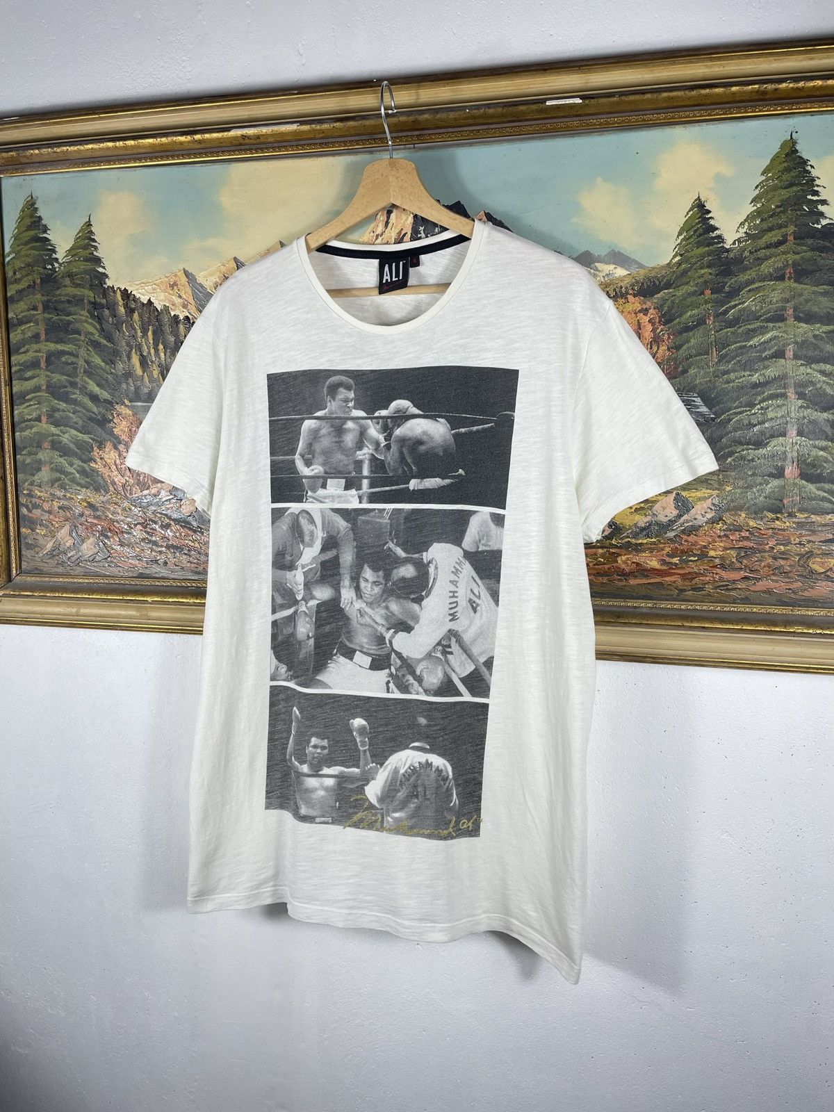 Vintage Vintage Muhammad Ali All Overprint T Shirt Tee Aop 00s Rare Size US XL / EU 56 / 4 - 2 Thumbnail