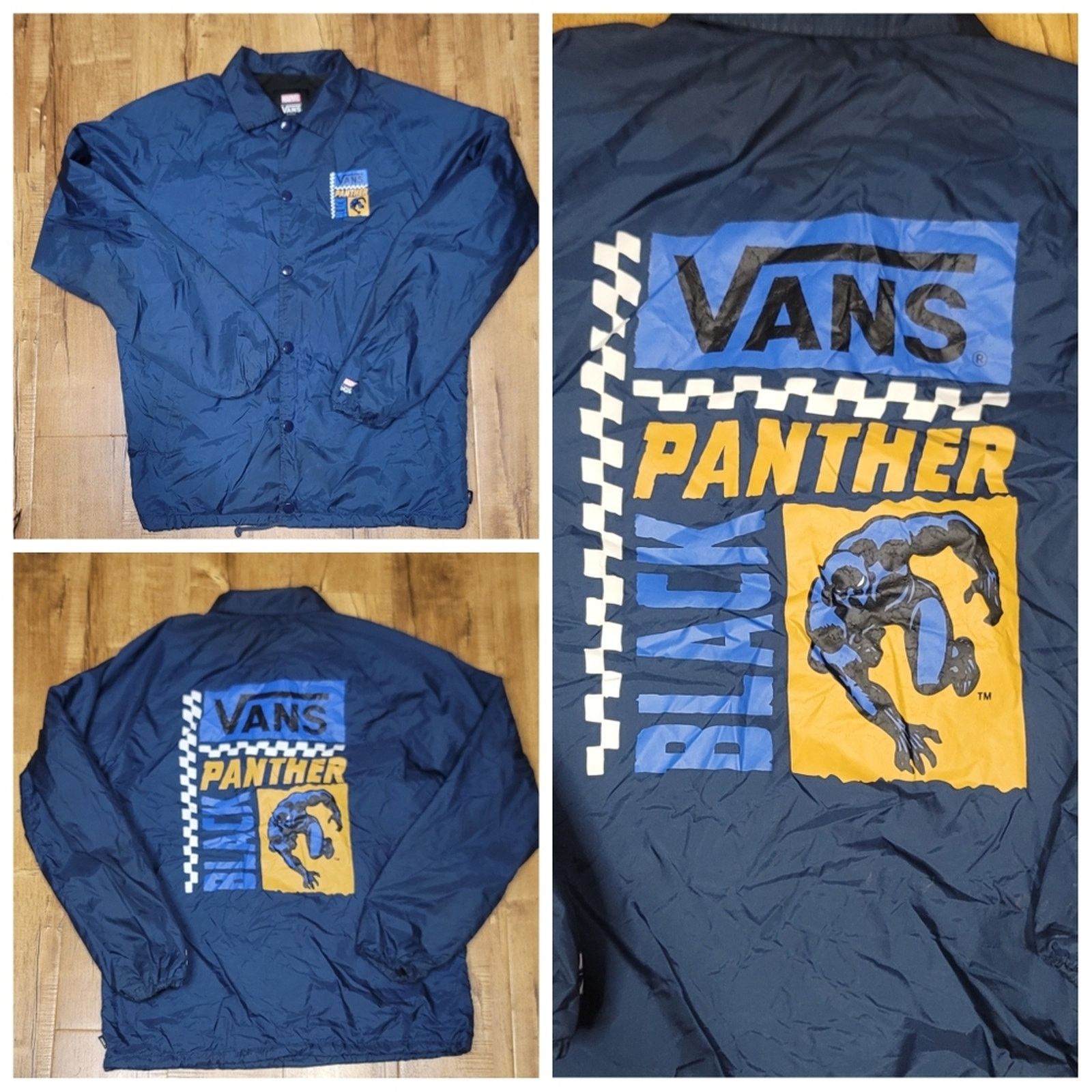 Vans VANS x Disney Marvel Black Panther Coaches Jacket Size US M / EU 48-50 / 2 - 1 Thumbnail