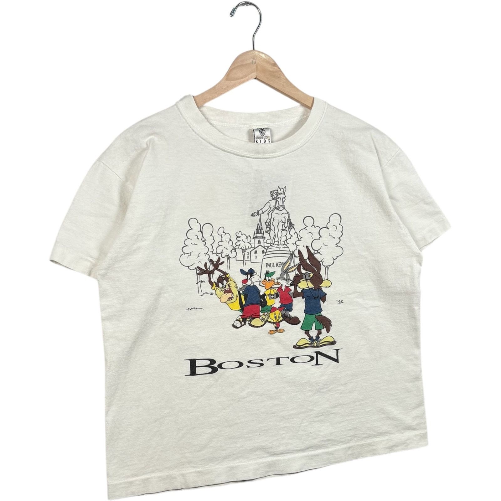 Warner Bros Vintage Youth Looney Tunes Boston Souvenir Tee L Size US S / EU 44-46 / 1 - 4 Thumbnail