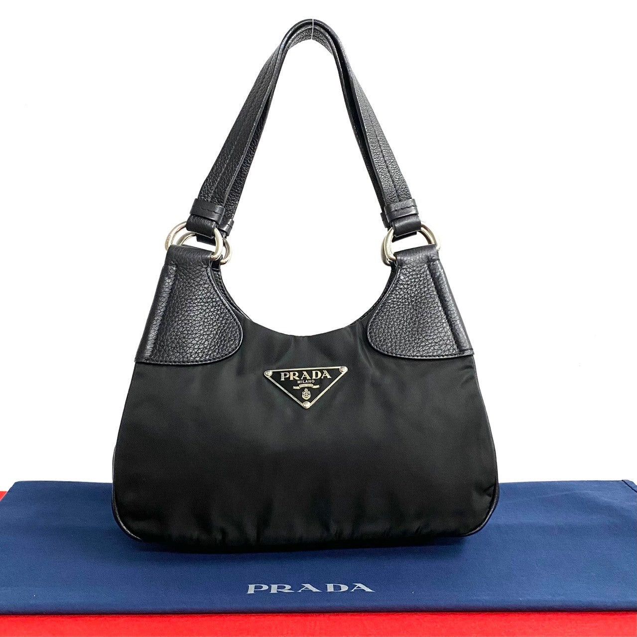 Prada Prada Handbag Black Nylon Size ONE SIZE - 1 Thumbnail