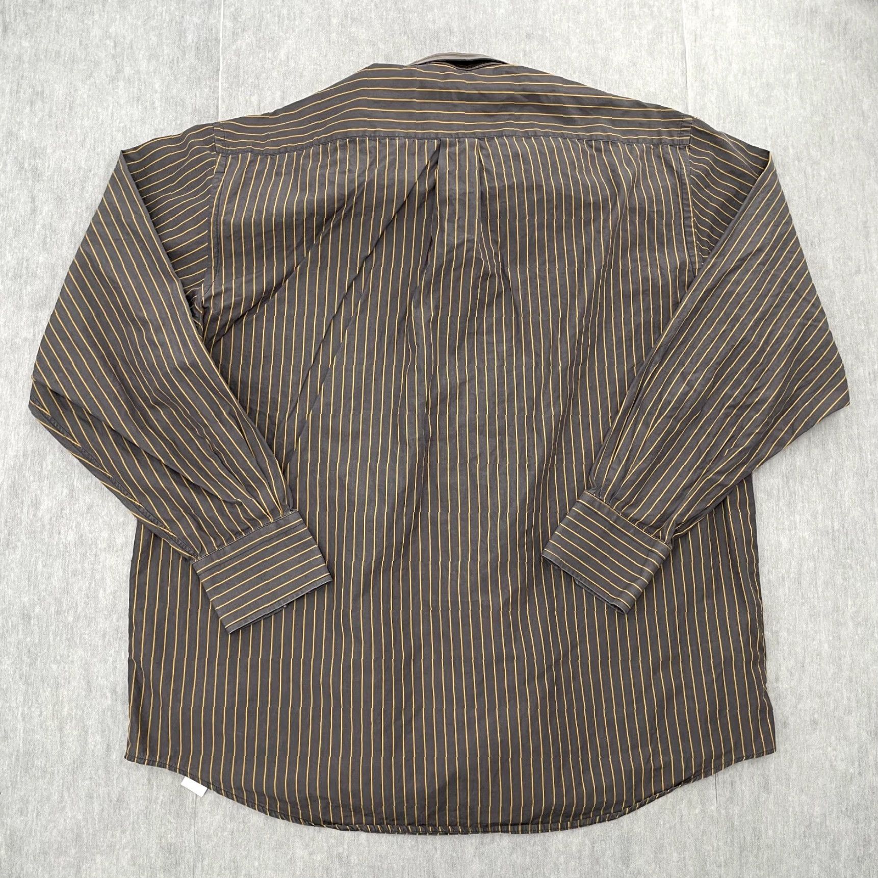 Vintage VINTAGE Maus & Hoffman Shirt Adult XL Stripe Button Up Long Sleeve Mens Gray Size US XL / EU 56 / 4 - 2 Thumbnail
