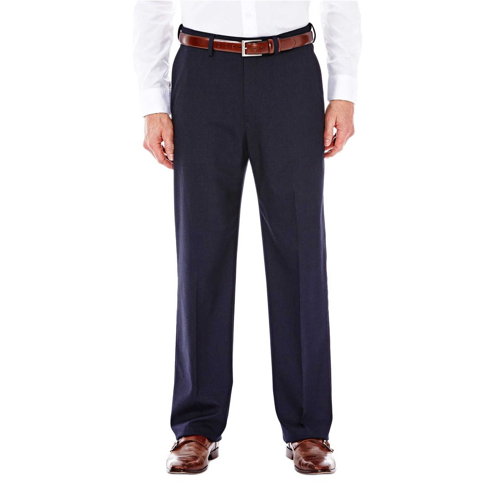 Haggar J.M. Haggar Men's Navy Flat Front Suit Pant Size 36W 30L Size US 36 / EU 52 - 1 Thumbnail