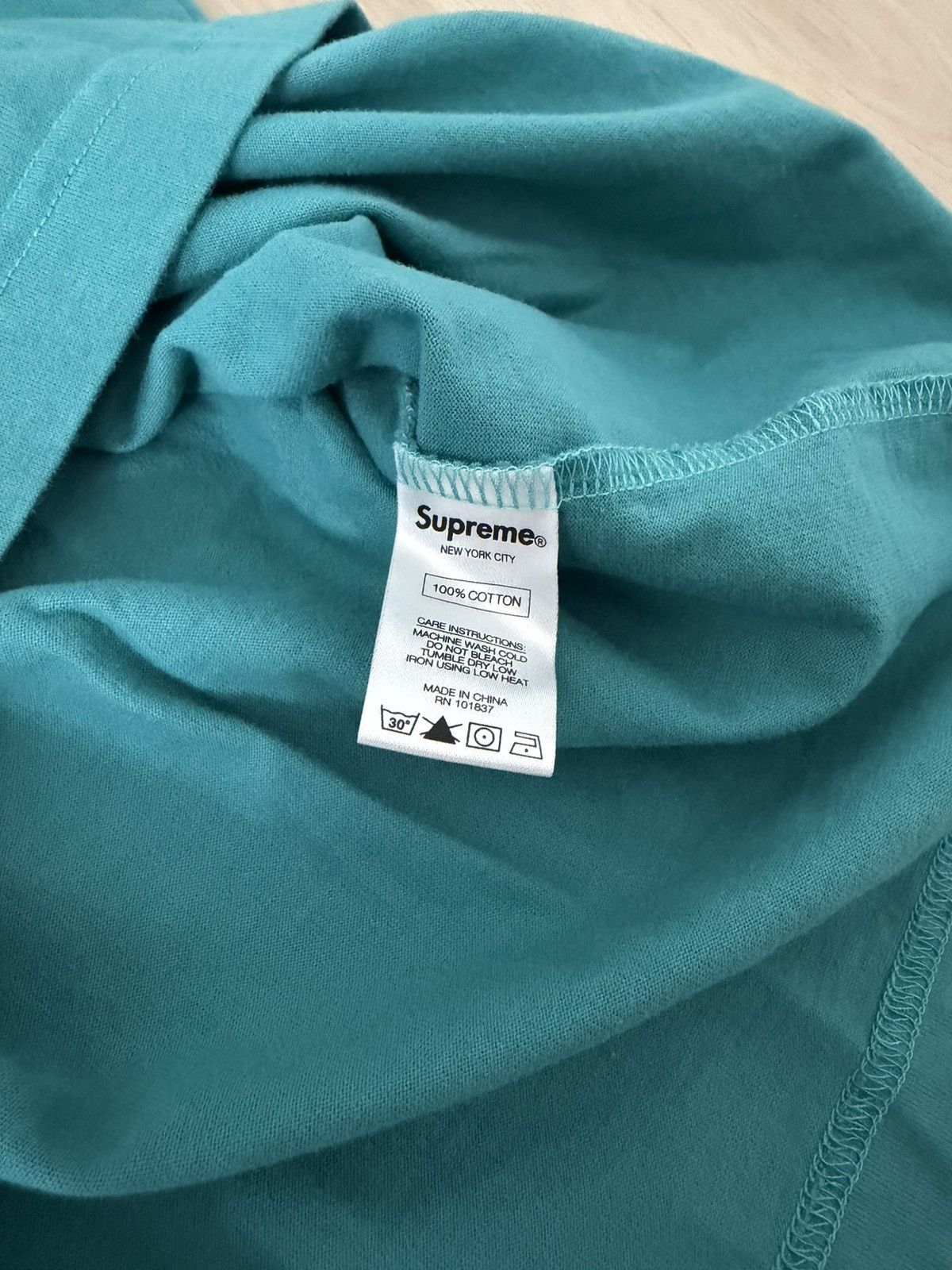 Supreme Supreme SS17 Small Box Tee Dusty Teal Size US M / EU 48-50 / 2 - 6 Thumbnail