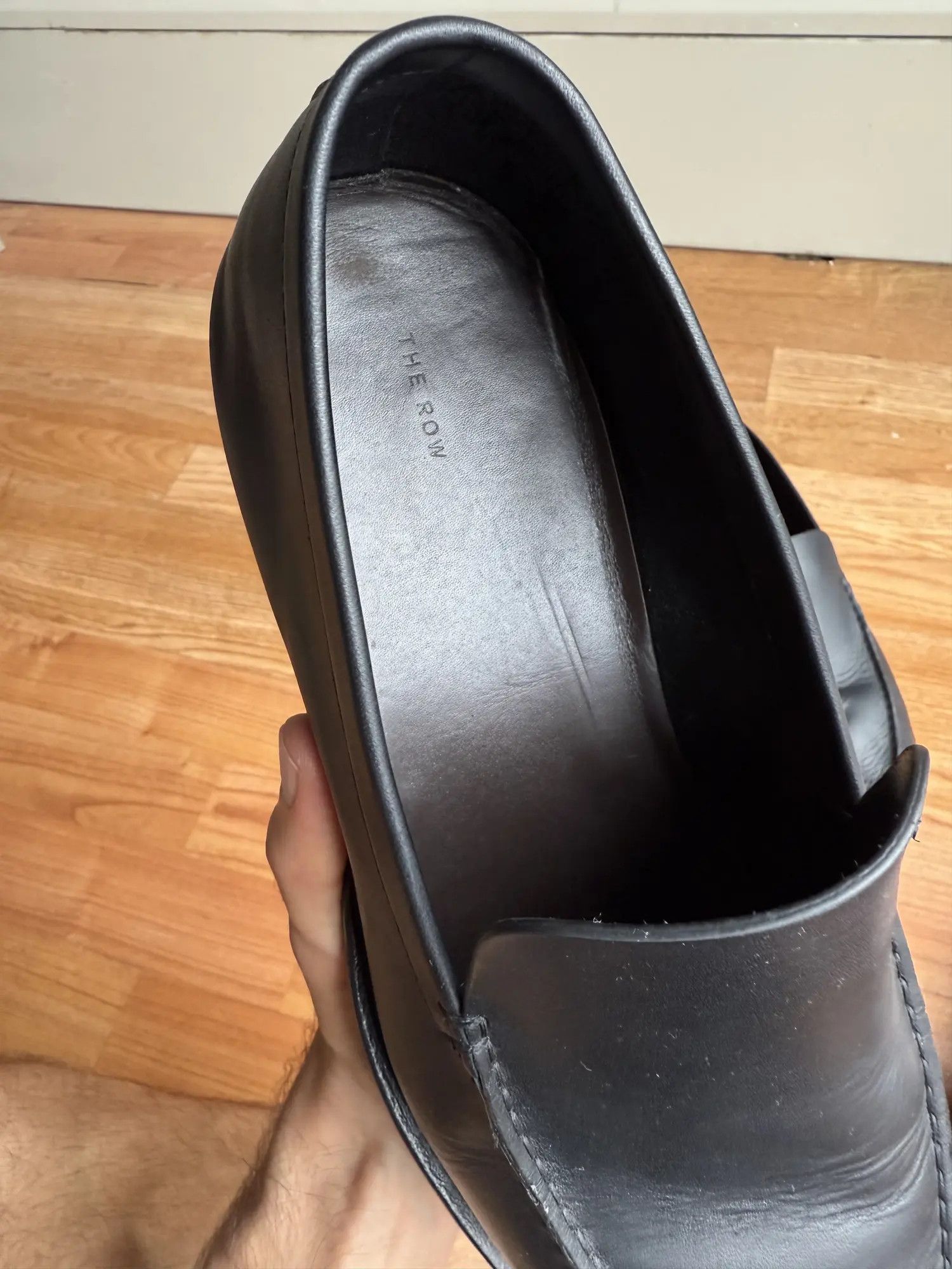 The Row The Row Lars Loafer Black Leather EU 43 US 10 Size US 10 / EU 43 - 9 Thumbnail
