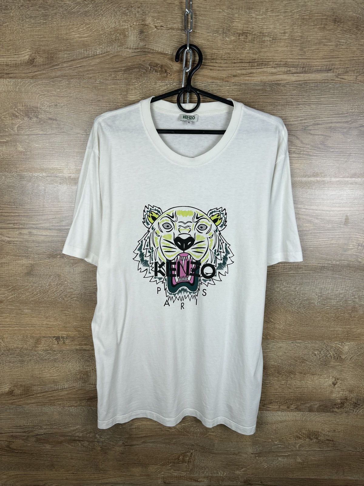 Kenzo × Vintage Mens Vintage Kenzo Paris tiger logo T-shirt tee luxury Size US XL / EU 56 / 4 - 1 Thumbnail