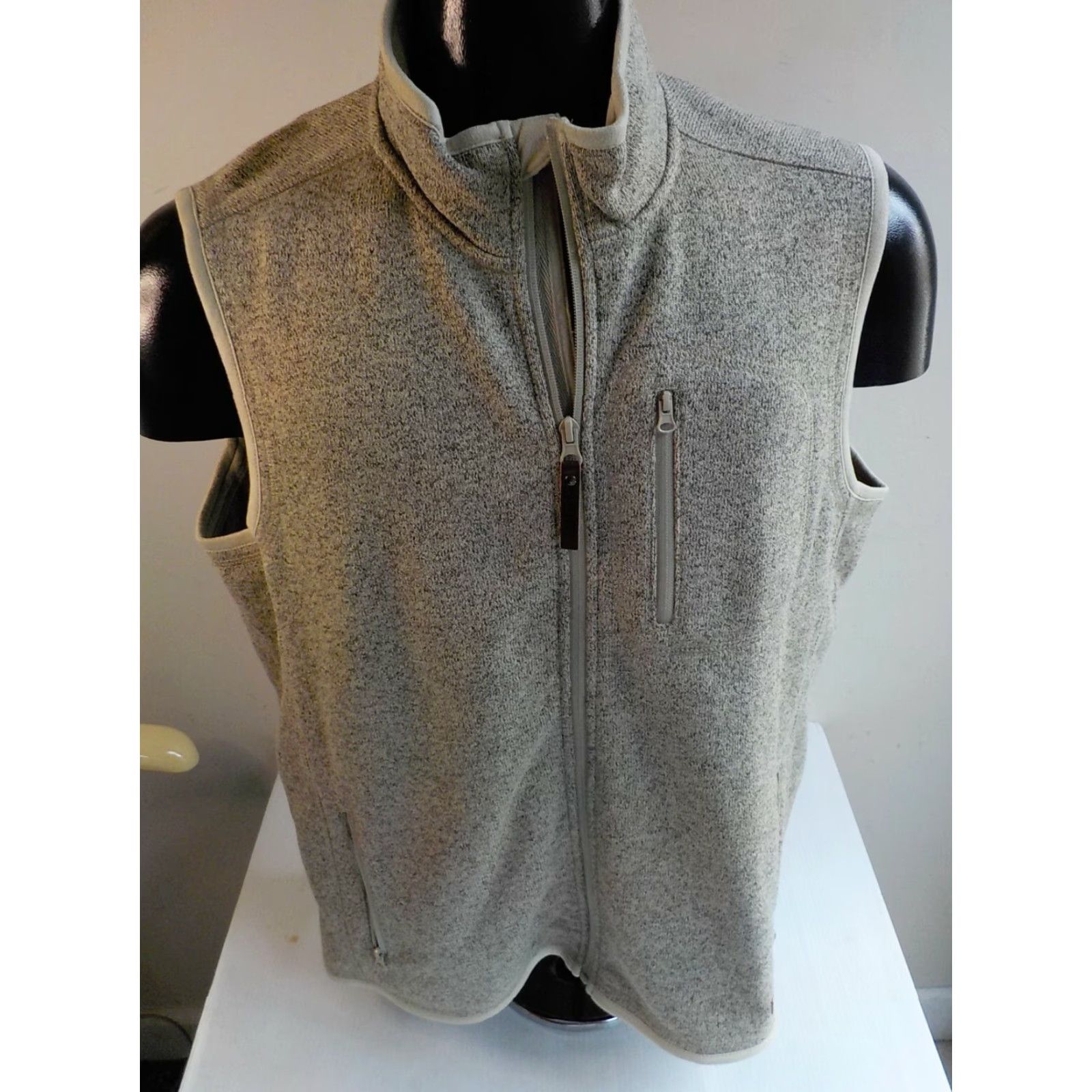 Vintage VINTAGE SMITHS WORKWEAR Zipper Front Knit/Fleece lined Vest Oatmeal Heather NEW WITH TAGS MD M Mens Vest Size US M / EU 48-50 / 2 - 2 Thumbnail