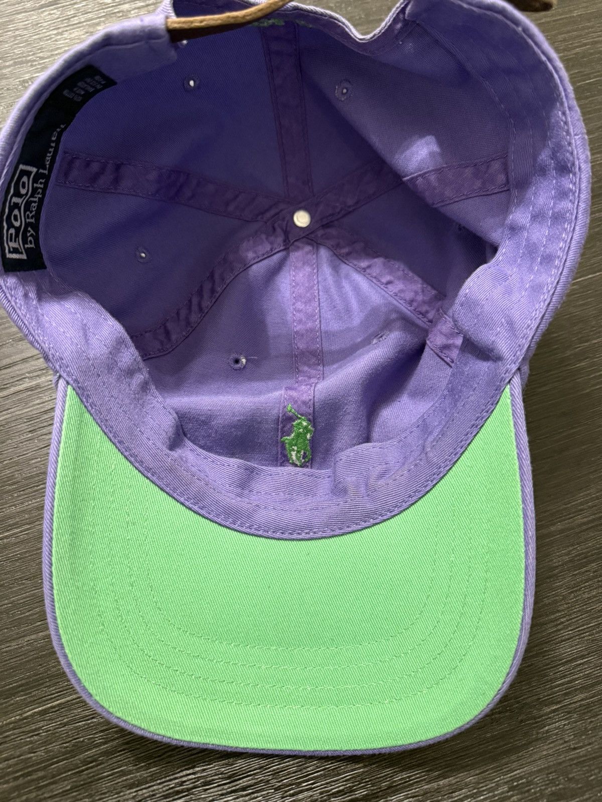 Polo Ralph Lauren Vintage Polo Ralph Lauren Purple Strapback Hat Size ONE SIZE - 3 Thumbnail