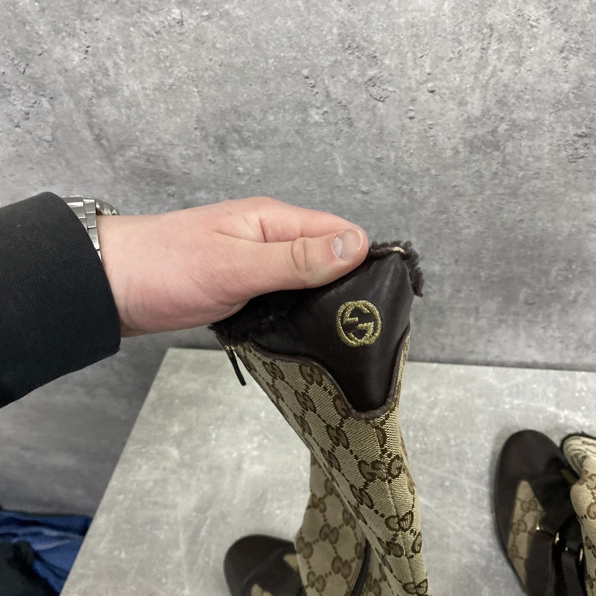 Gucci Vintage Gucci Monogram Canvas Boots High Sneakers Size US 6.5 / IT 36.5 - 8 Thumbnail