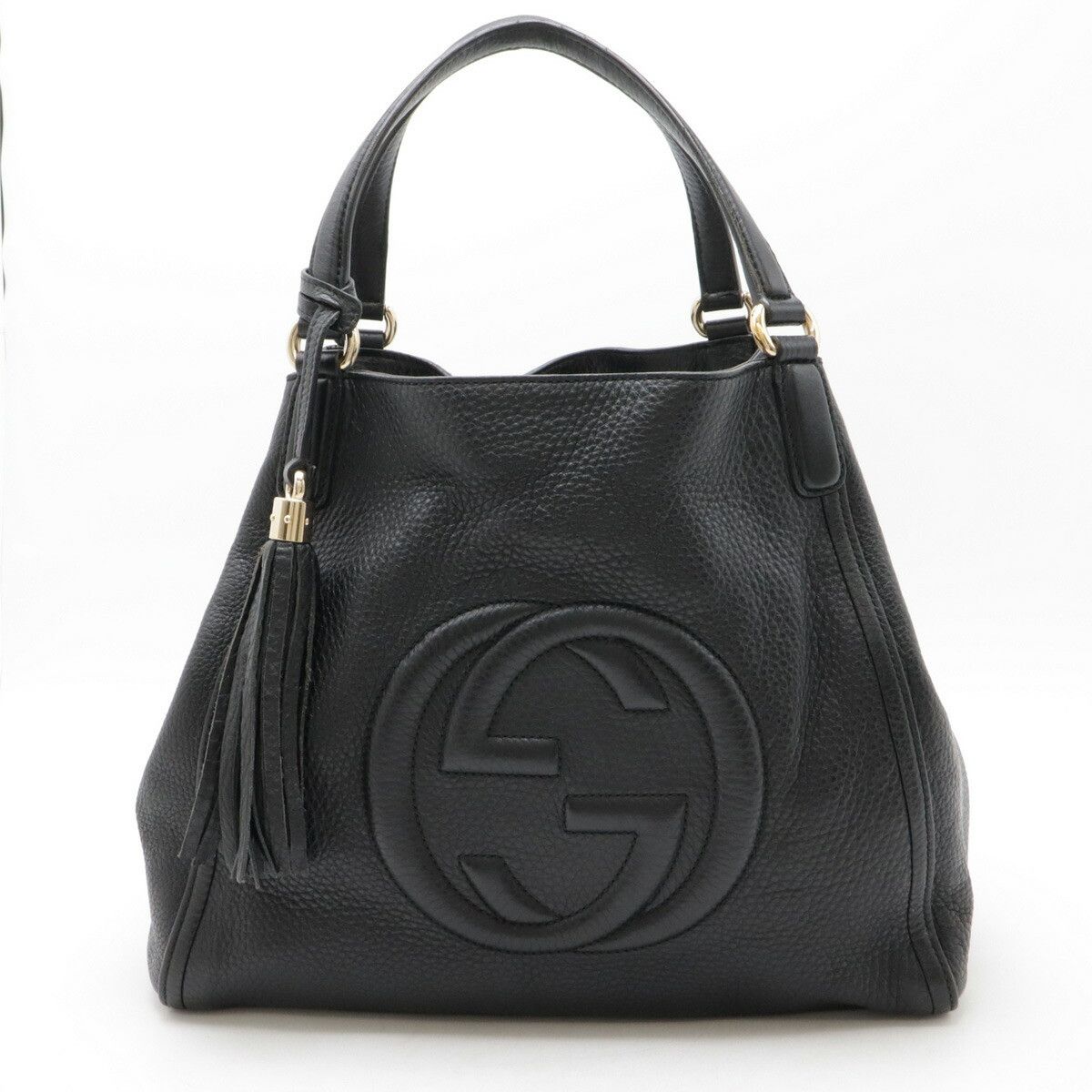 Gucci Gucci Soho Leather 2Way Bag Leather Shoulder Bag 282309 in Black, Women's