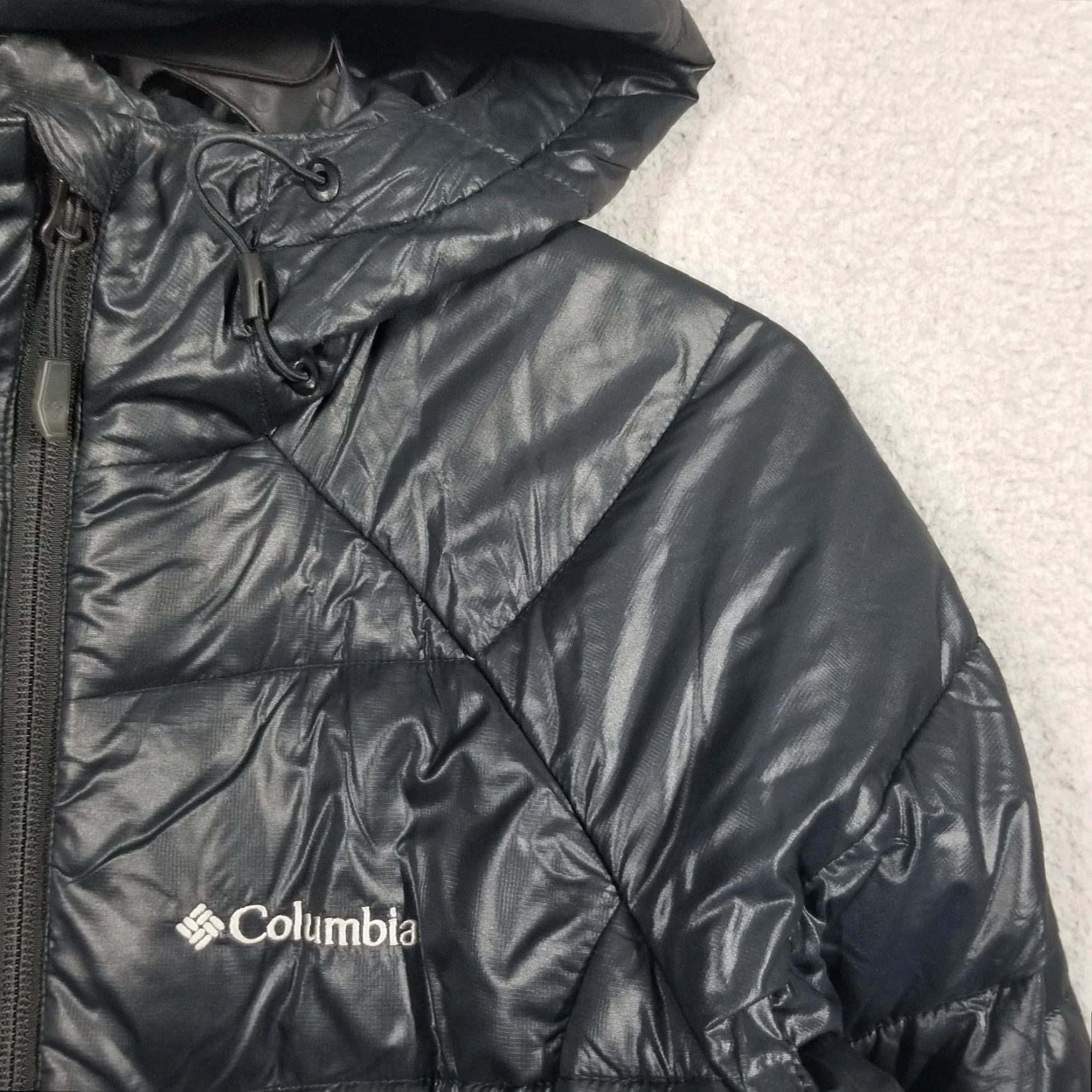 Vintage Columbia TurboDown 650TD Omni-Heat Parka Womens Small Black Hooded Puffer Coat Size S / US 4 / IT 40 - 4 Thumbnail