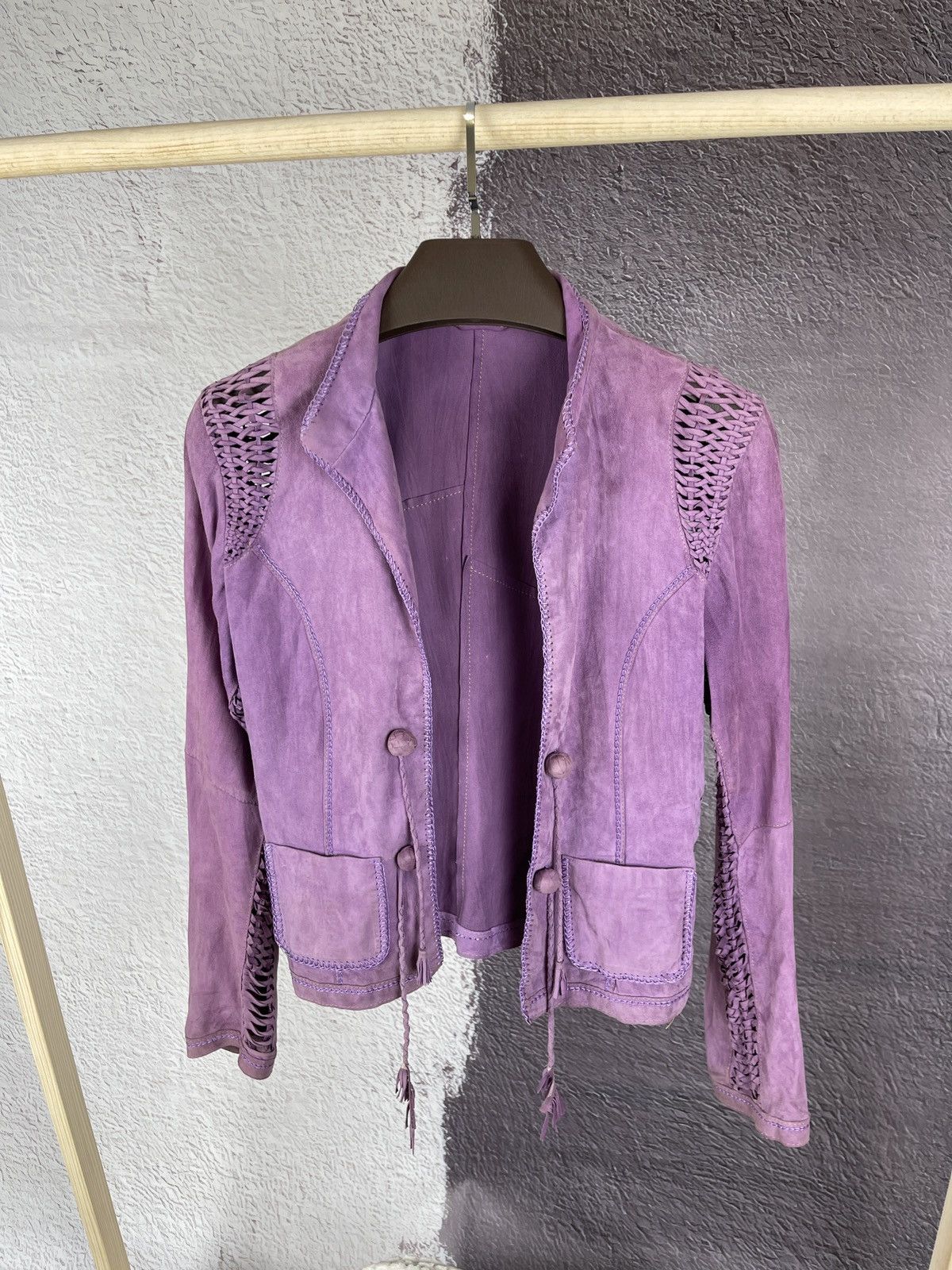 Gimo's Gimo’s leather suede purple jacket size 44 M Size M / US 6-8 / IT 42-44 - 7 Thumbnail