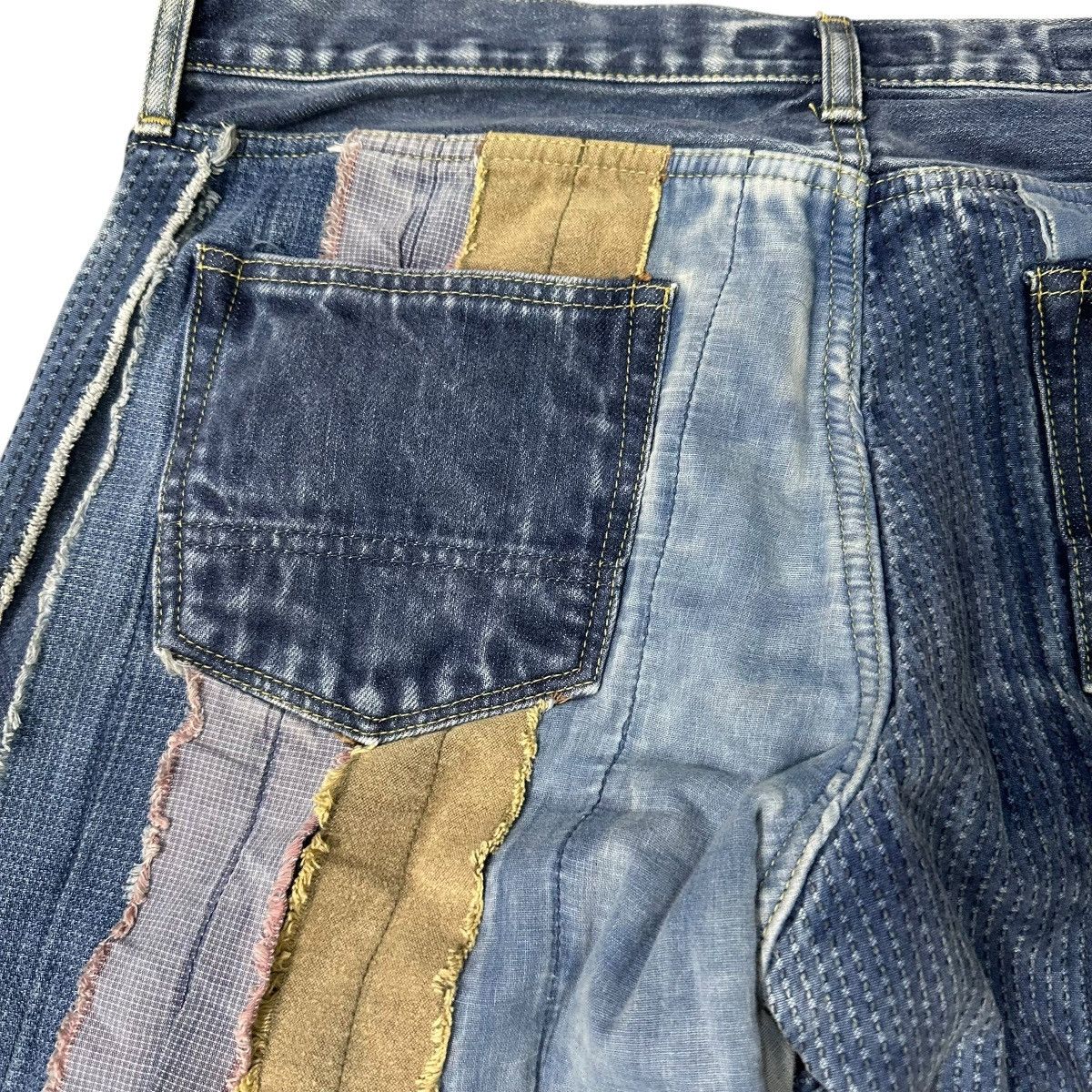 FDMTL FDMTL | Strip Patch Slimfit Selvedge Jeans Size US 35 - 6 Thumbnail