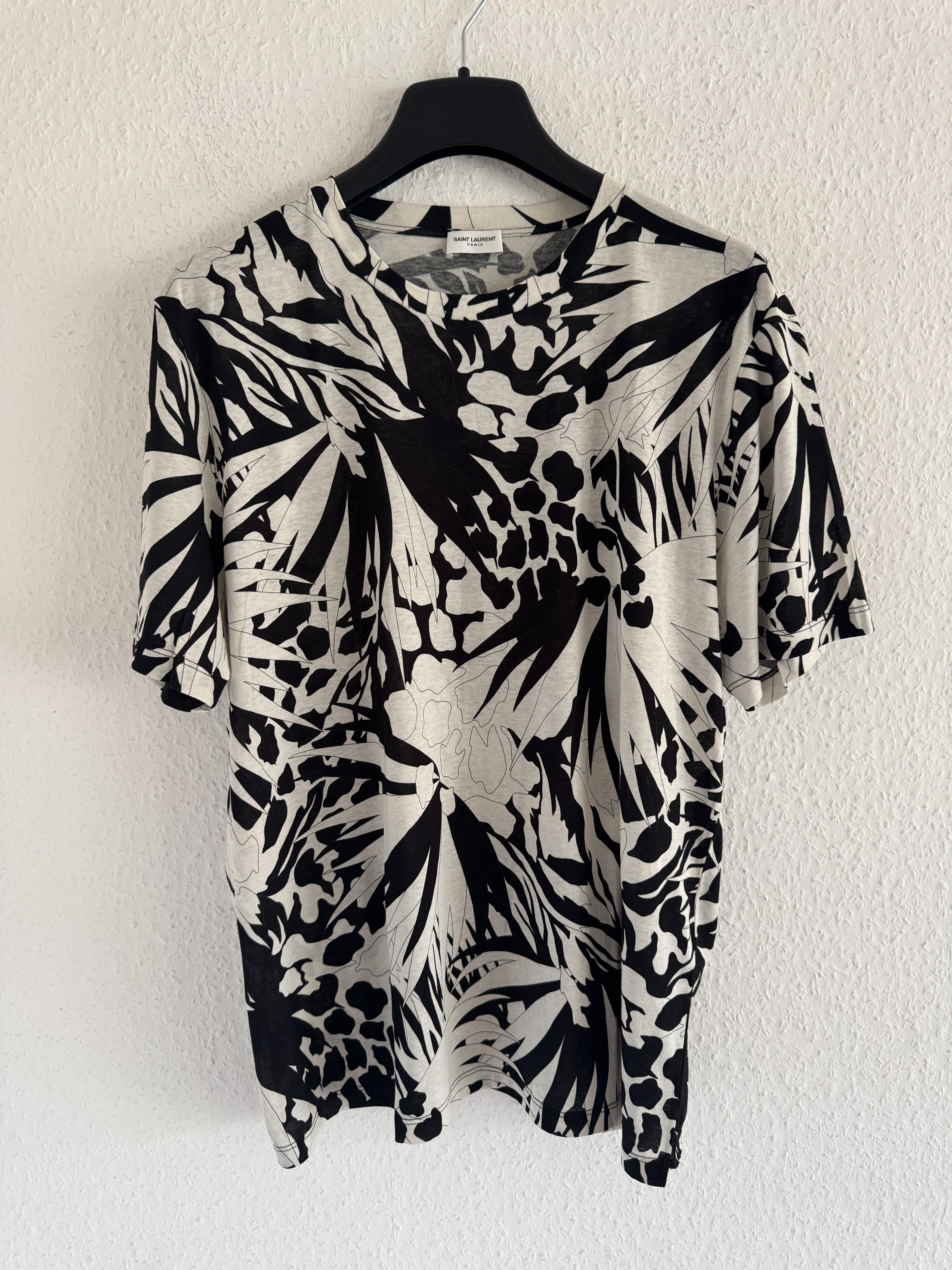 Saint Laurent Paris Jungle Flower Print T-Shirt Size US XL / EU 56 / 4 - 1 Thumbnail