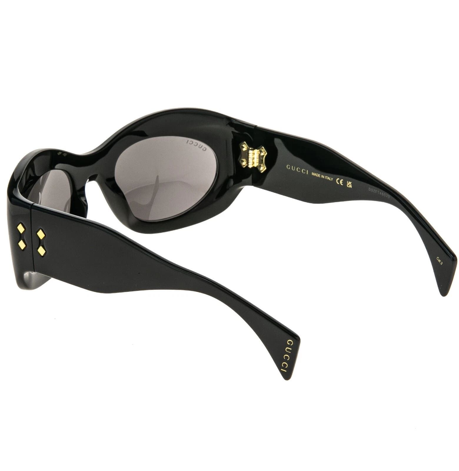Gucci GUCCI 1463 Black Bold Oversized Mask Gg1463S 001 Sunglasses Size ONE SIZE - 7 Thumbnail
