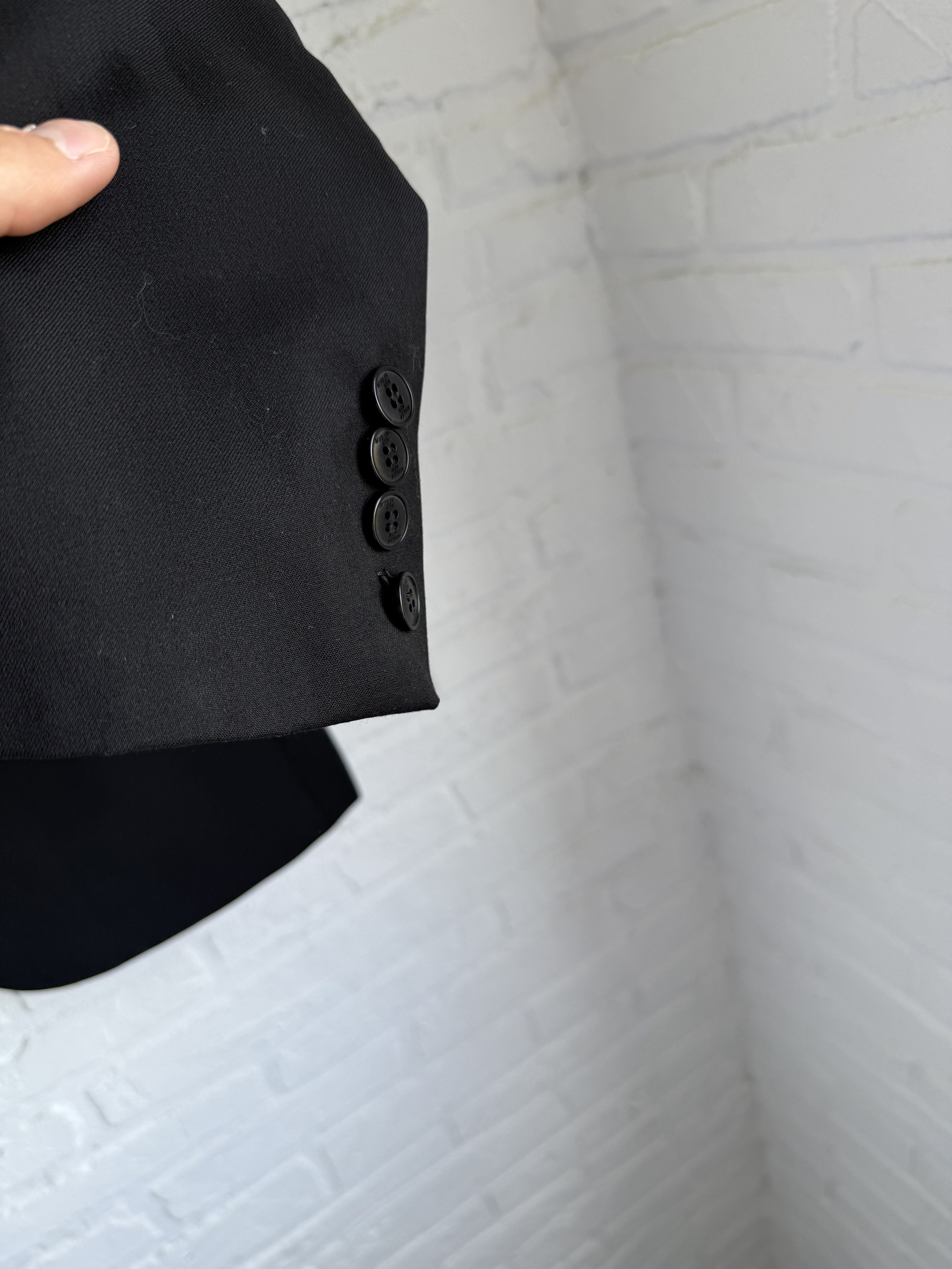Thierry Mugler Vintage Archive Thierry Mugler Mugler Men Black Wool Blazer Size 50R - 8 Thumbnail